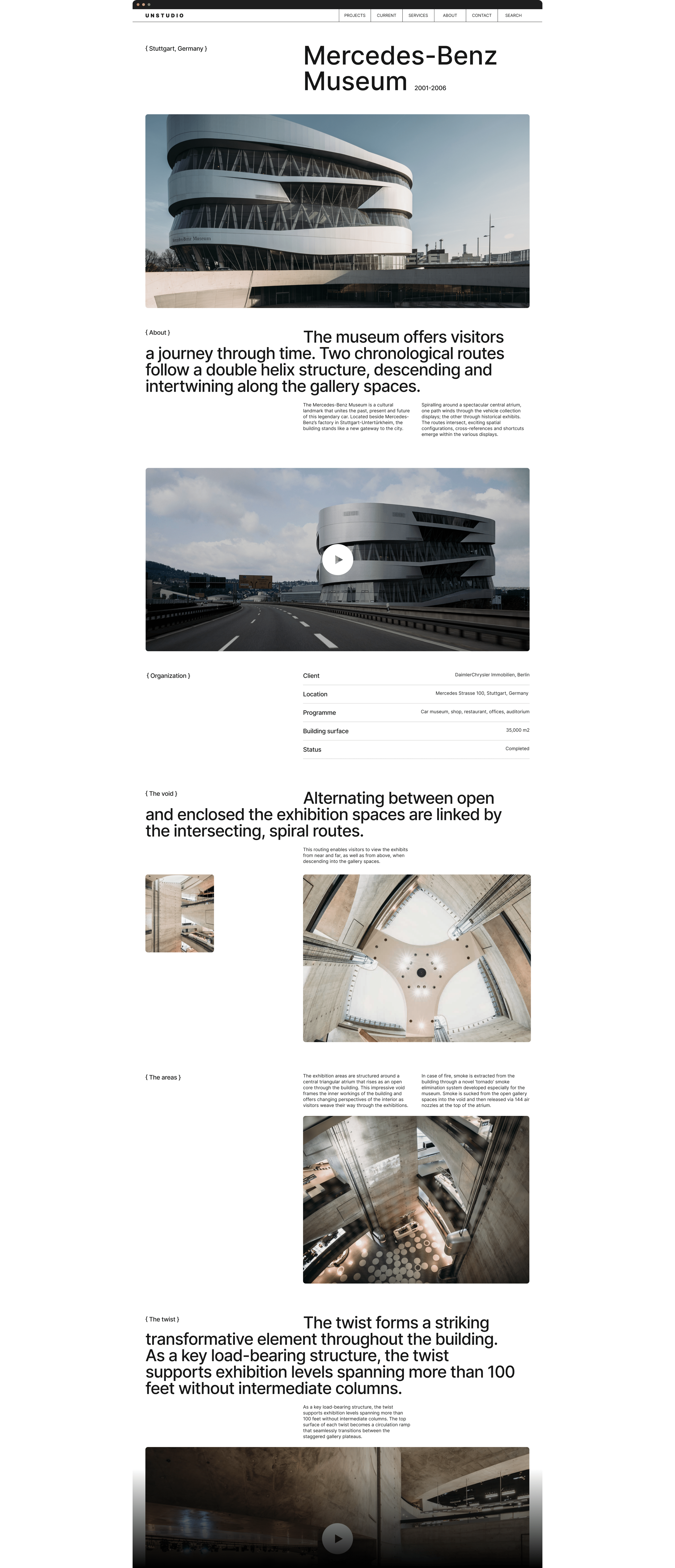 UNStudio website — Изображение №6 — Интерфейсы на Dprofile