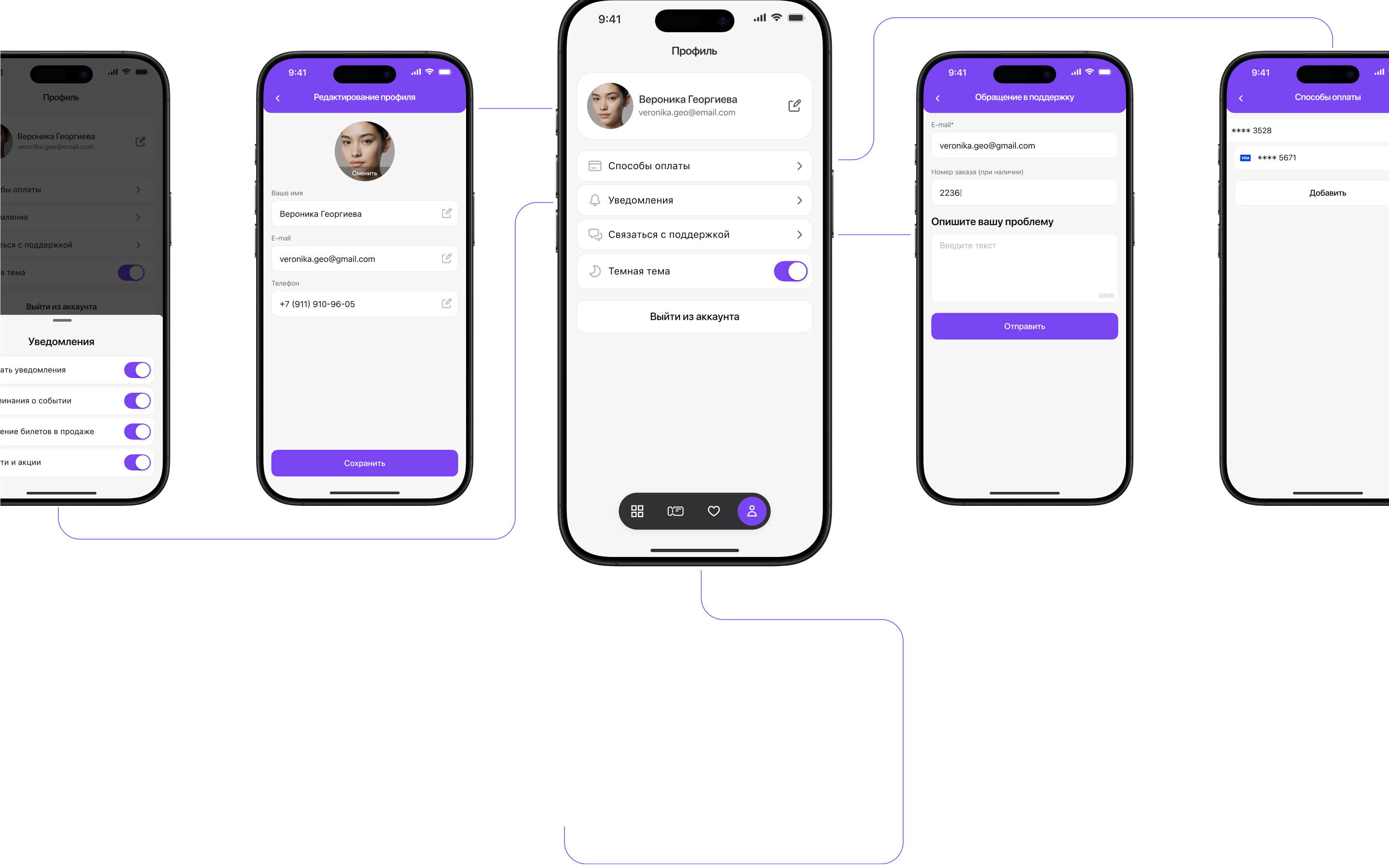 Events Affiche Mobile App - Product Design & UI UX — Изображение №8 — Интерфейсы на Dprofile