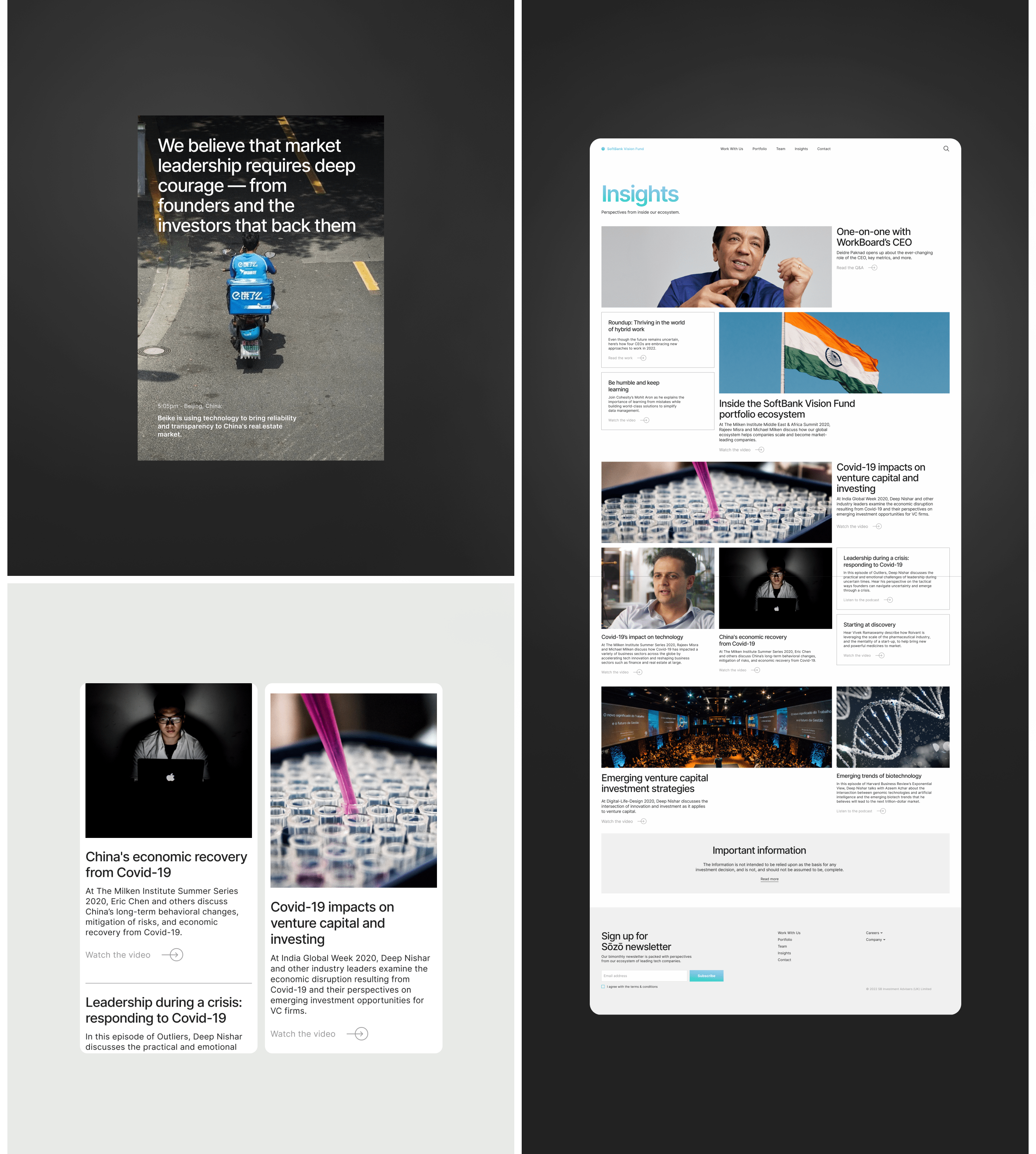 SoftBank Vision Fund — corporate website — Изображение №9 — Интерфейсы на Dprofile