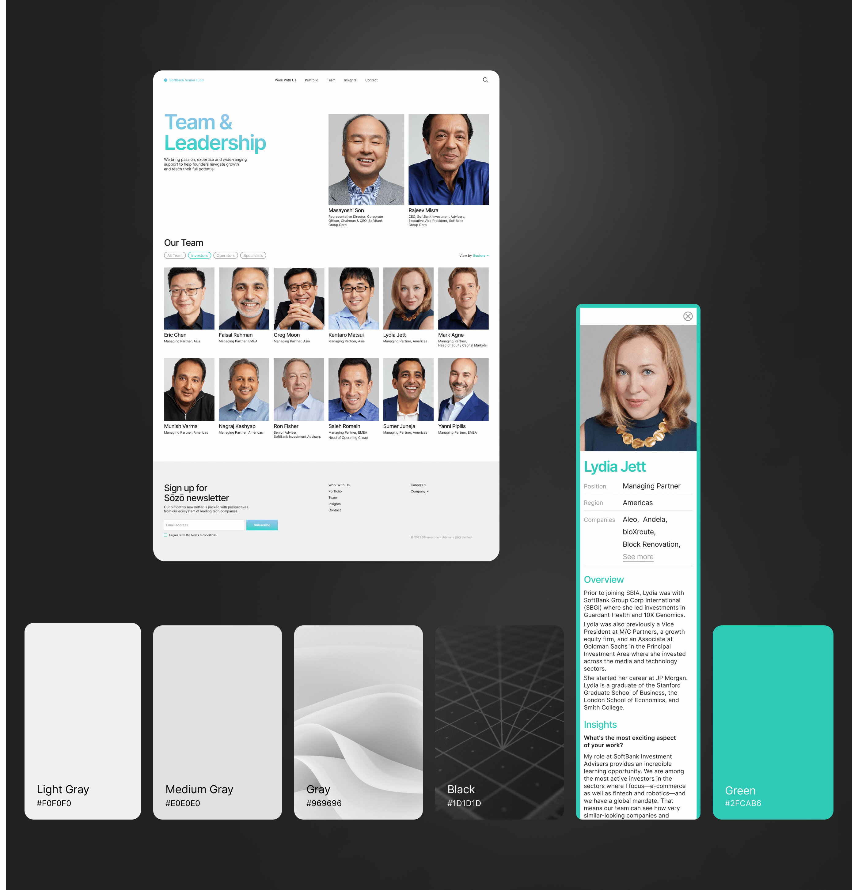 SoftBank Vision Fund — corporate website — Изображение №8 — Интерфейсы на Dprofile