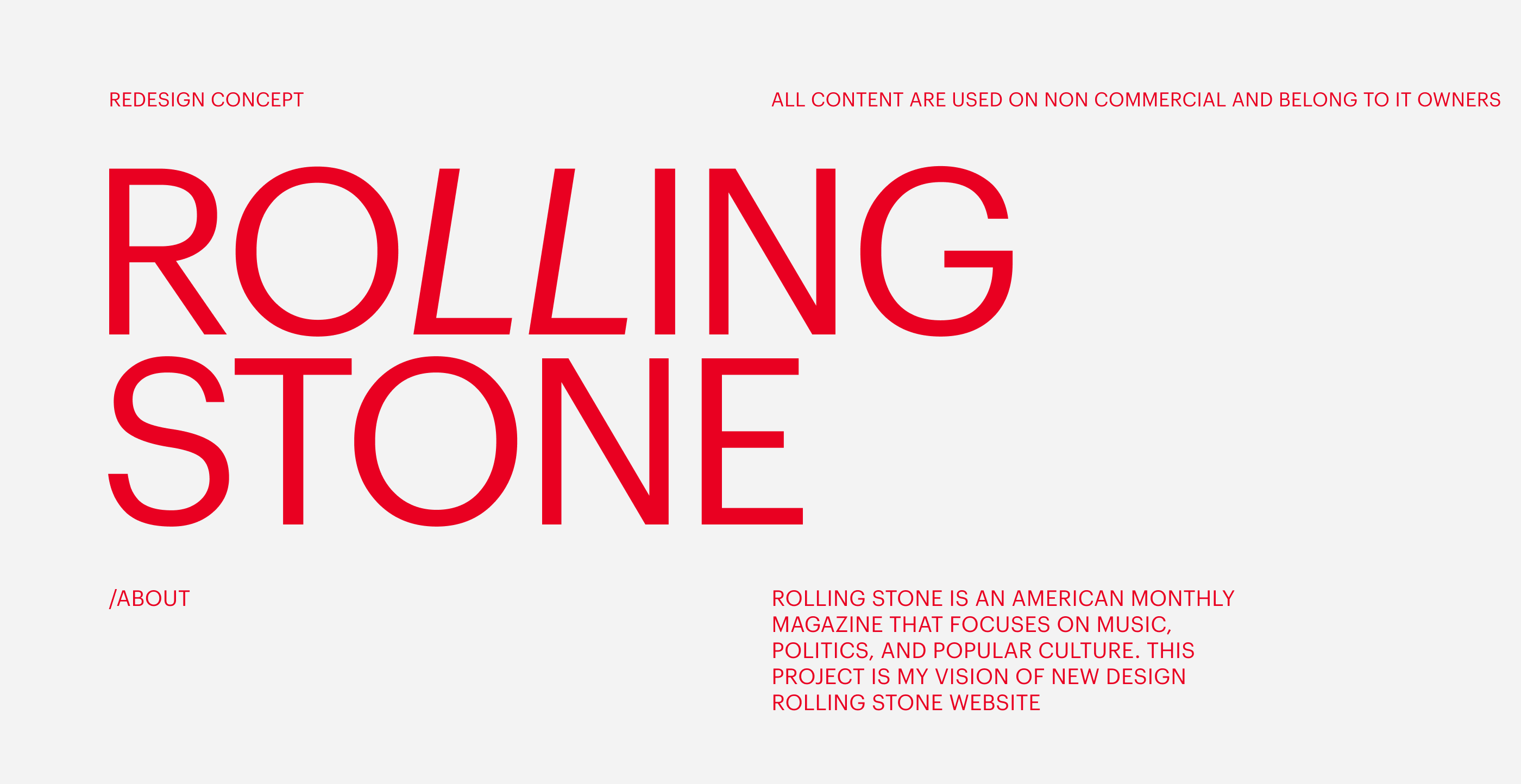 Rolling Stone - news website redesign — Изображение №1 — Интерфейсы на Dprofile