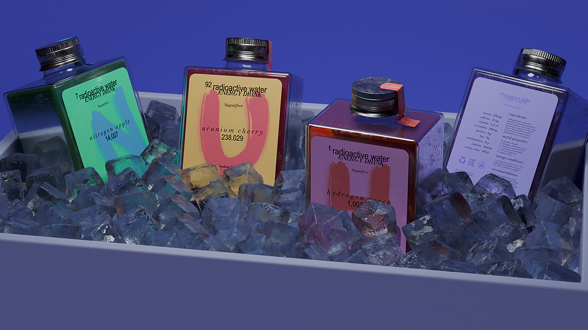 energy drink | radioactive-water | packaging & branding — Изображение №10 — Брендинг, 3D на Dprofile