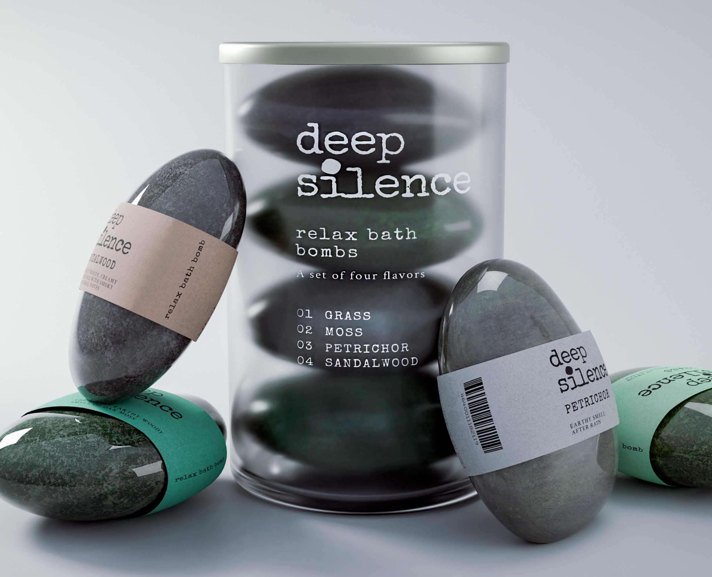 deep silence: aromatic bath bombs — Брендинг на Dprofile