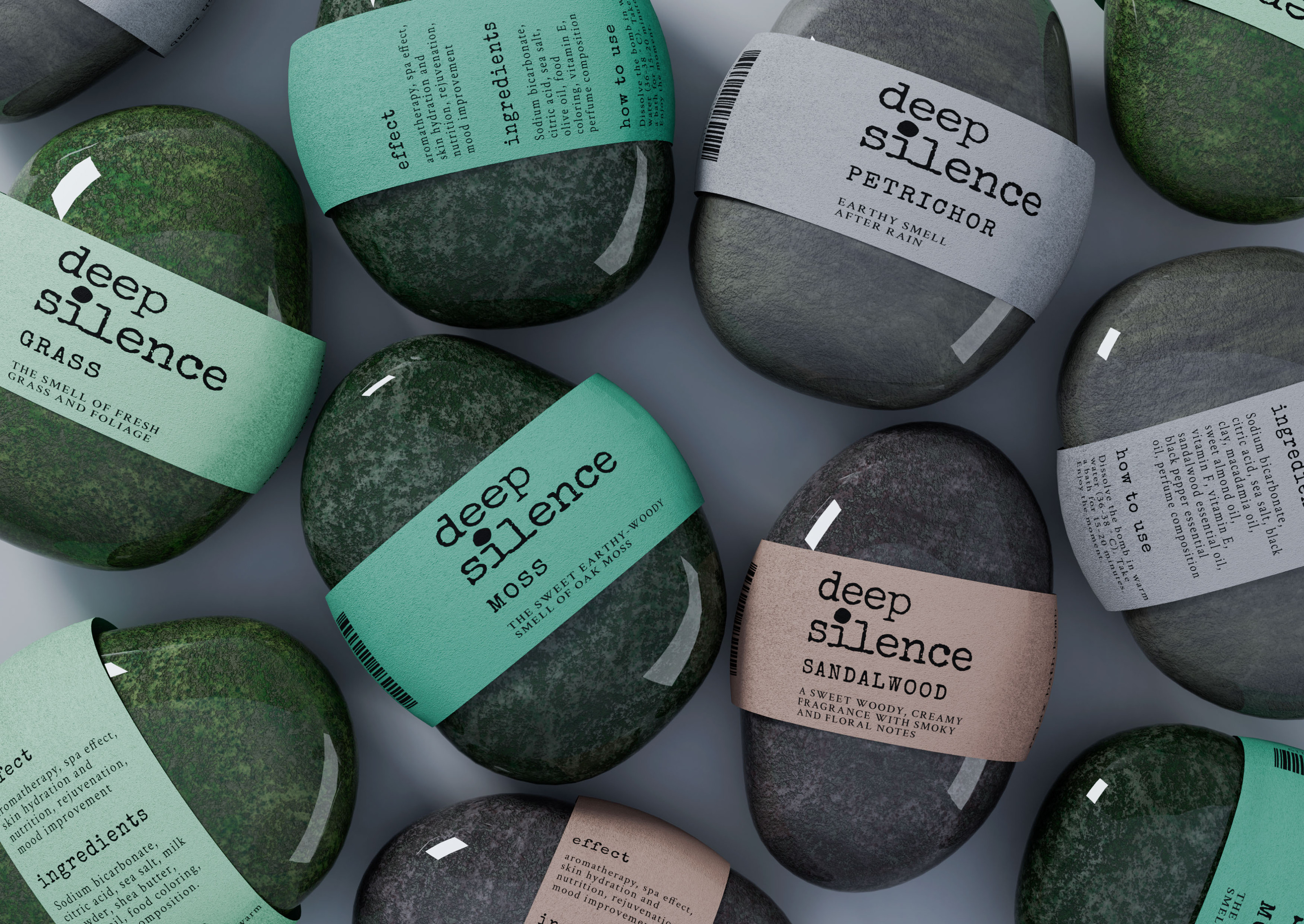 deep silence: aromatic bath bombs — Изображение №6 — Брендинг на Dprofile