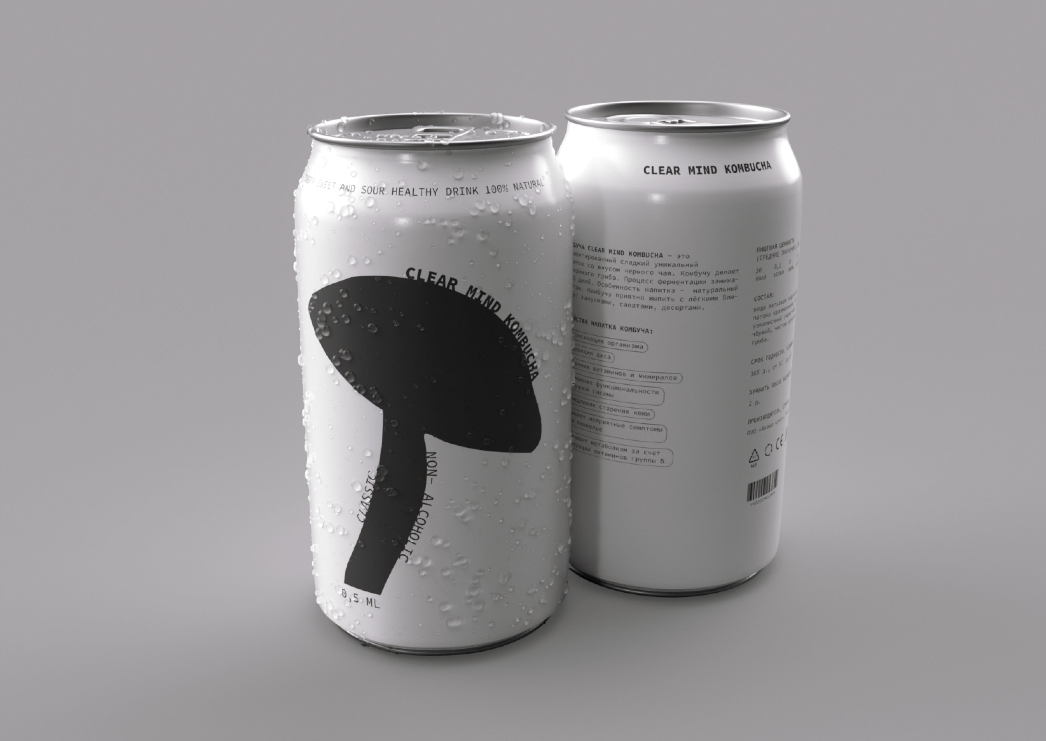 kombucha | clear mind | packaging and branding — Изображение №9 — Брендинг на Dprofile