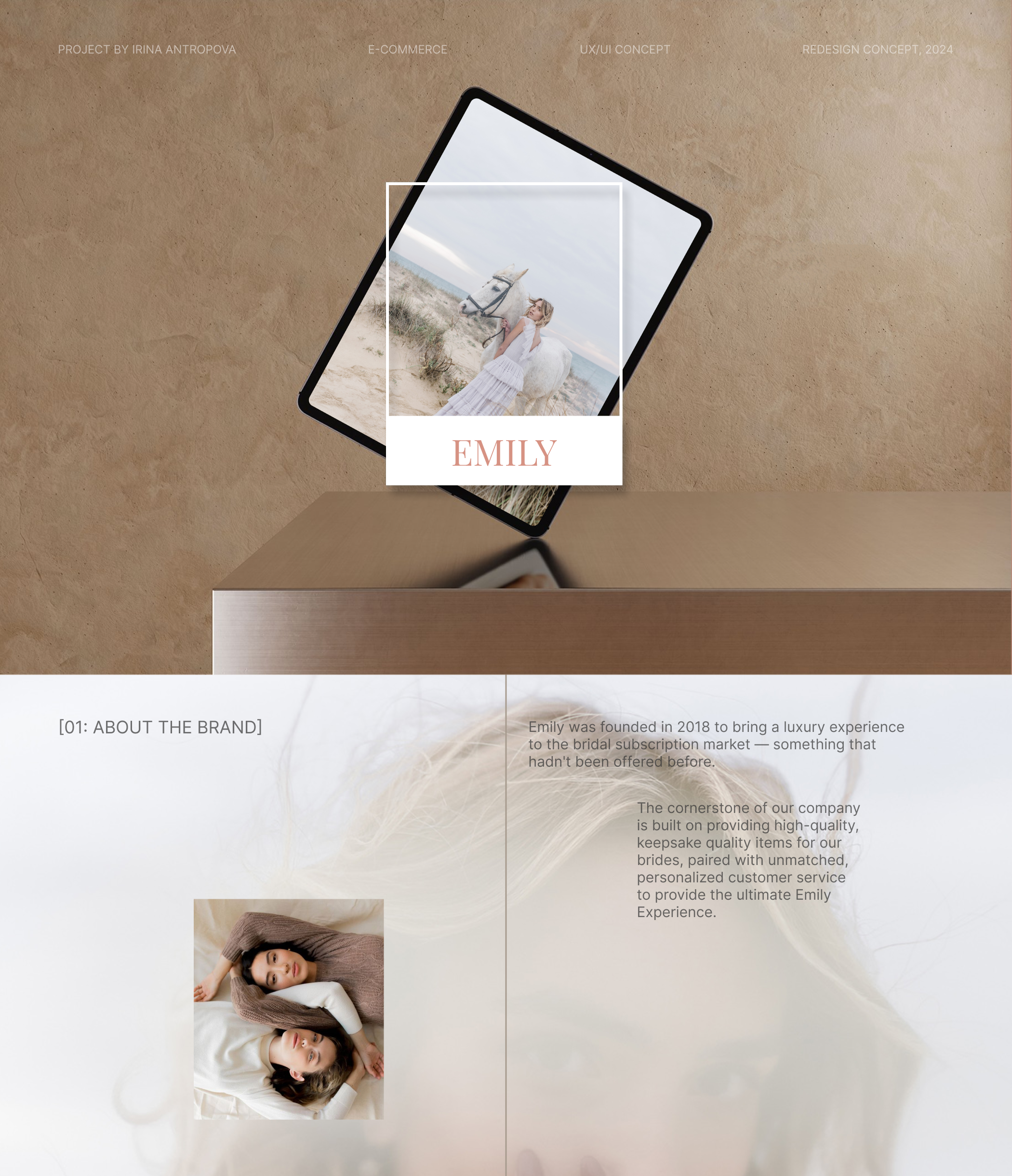 Emily: Every bride deserves luxury — Изображение №1 — Интерфейсы, Брендинг на Dprofile