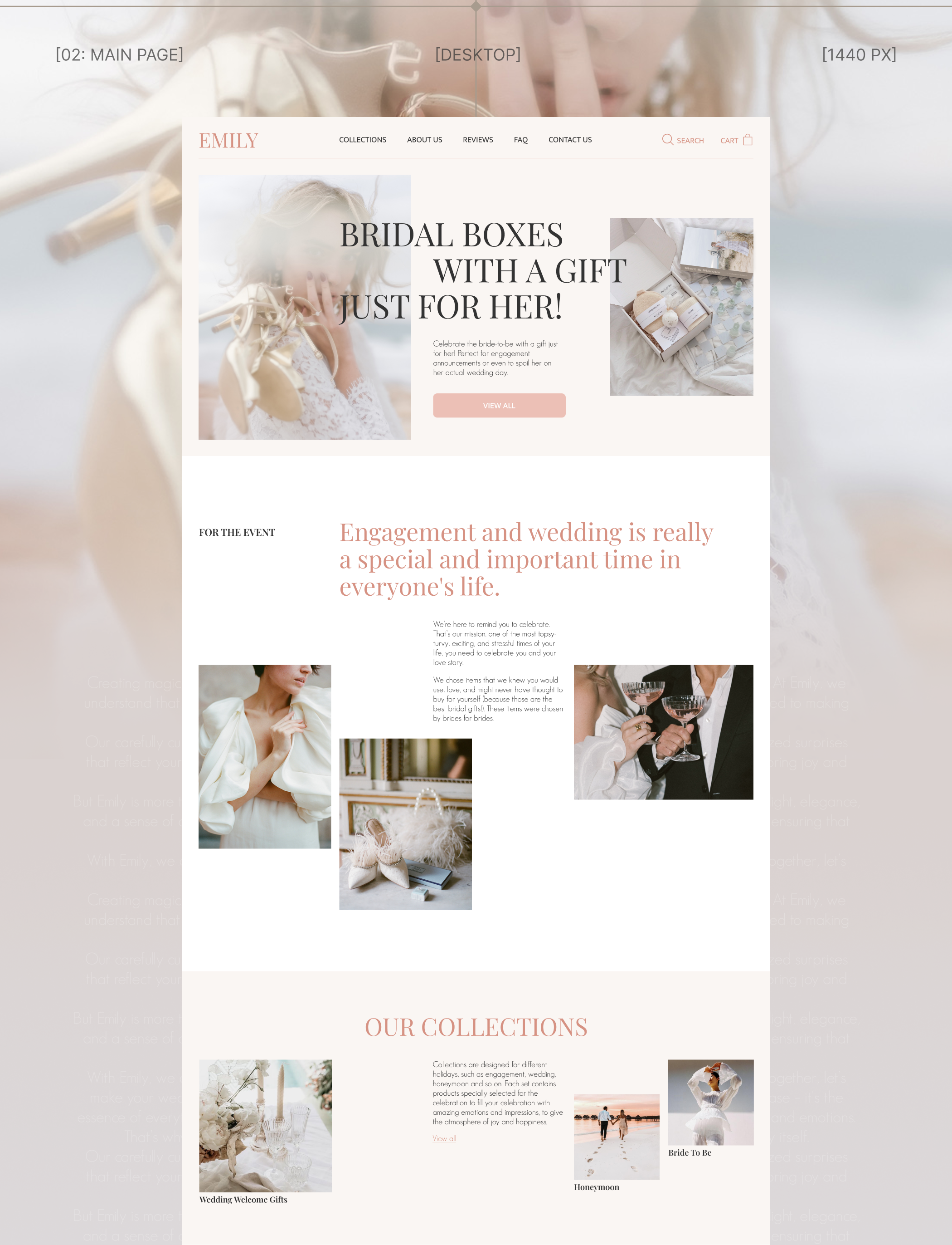 Emily: Every bride deserves luxury — Изображение №2 — Интерфейсы, Брендинг на Dprofile