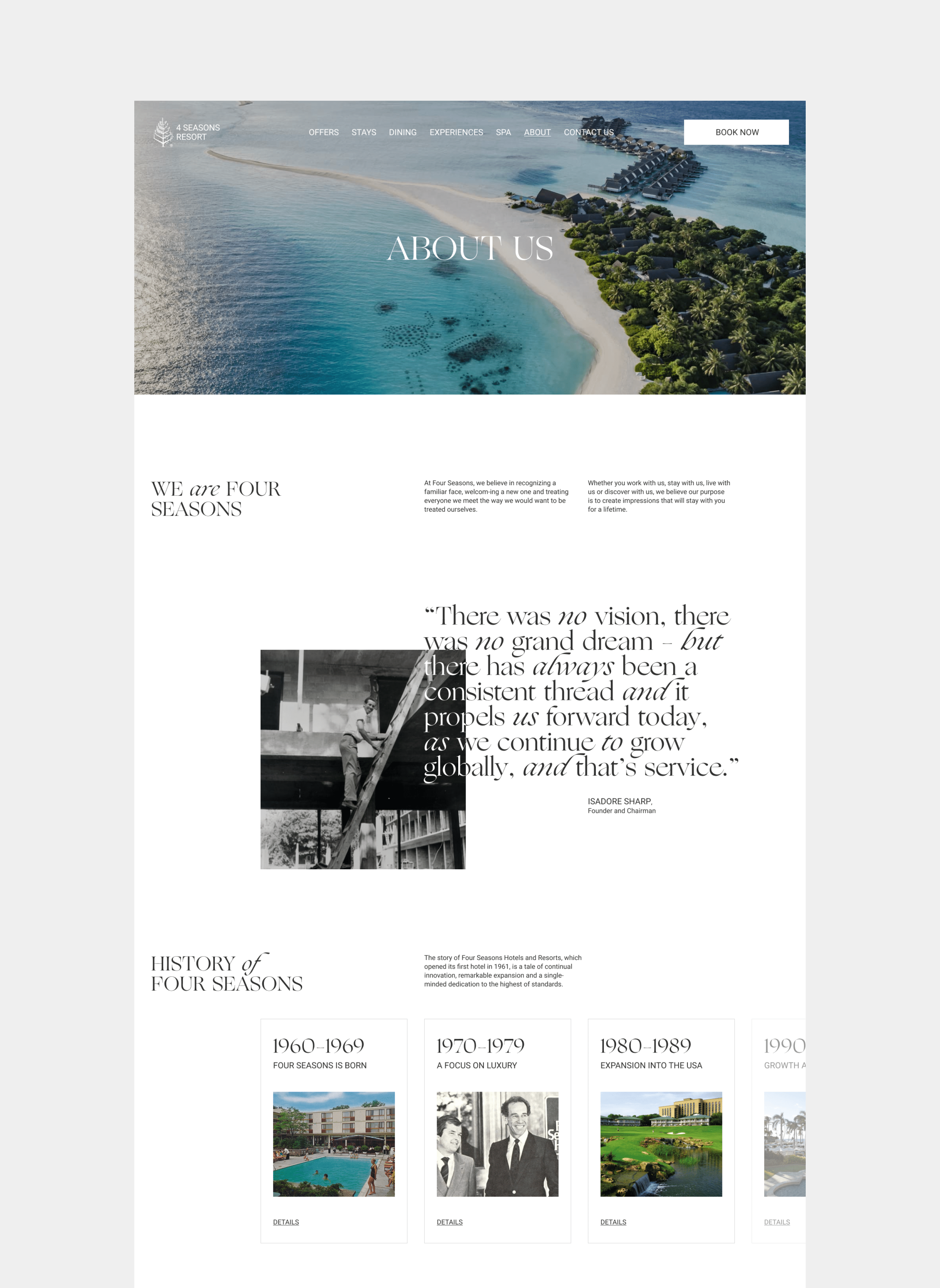 Four Seasons Corporate Website — Изображение №15 — Интерфейсы на Dprofile