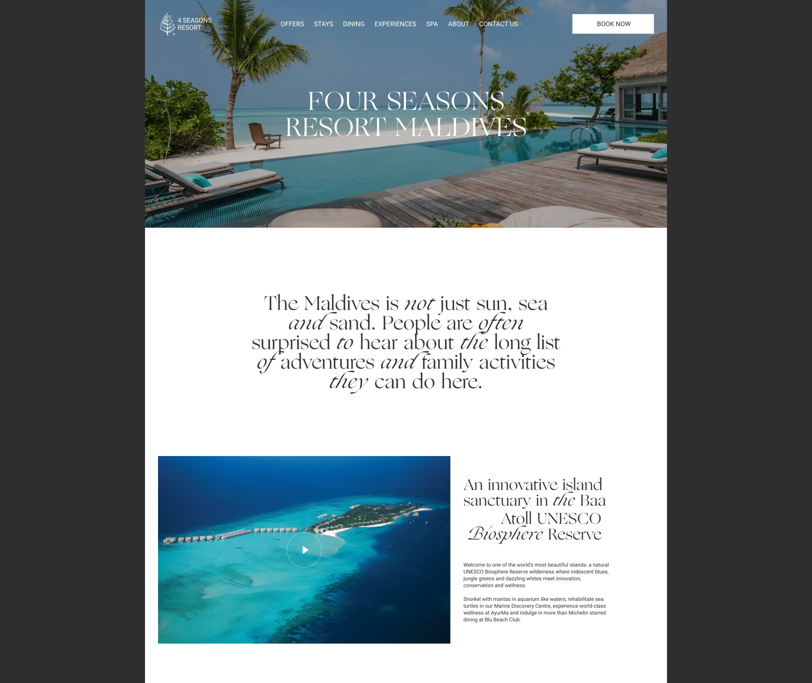 Four Seasons Corporate Website — Изображение №3 — Интерфейсы на Dprofile