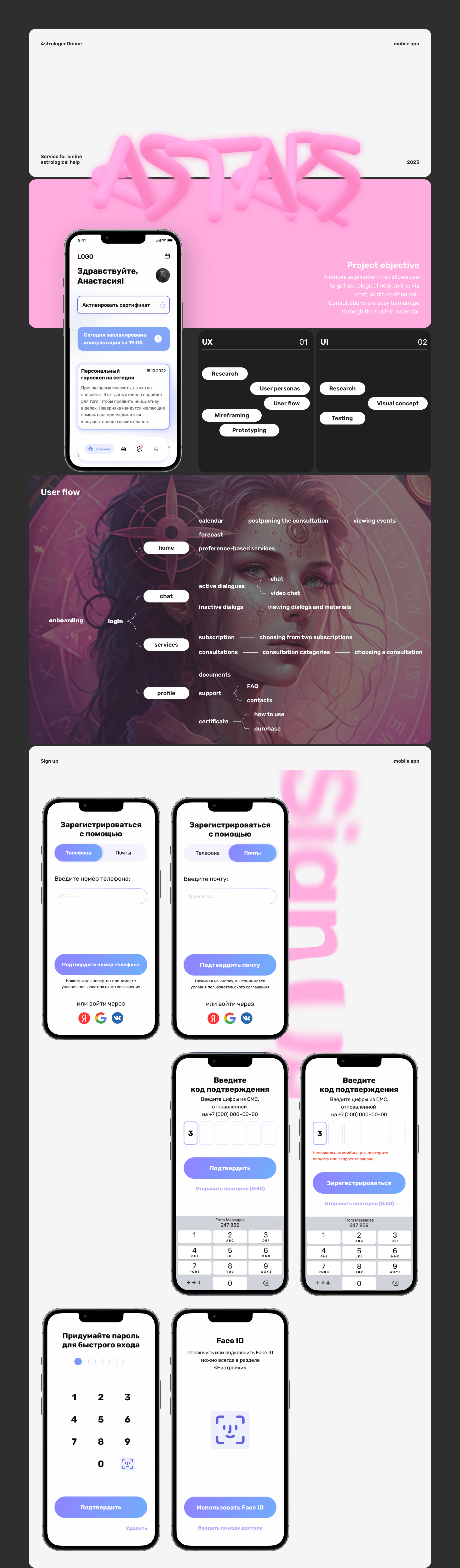 mobile app / astrology — Изображение №1 — Интерфейсы на Dprofile