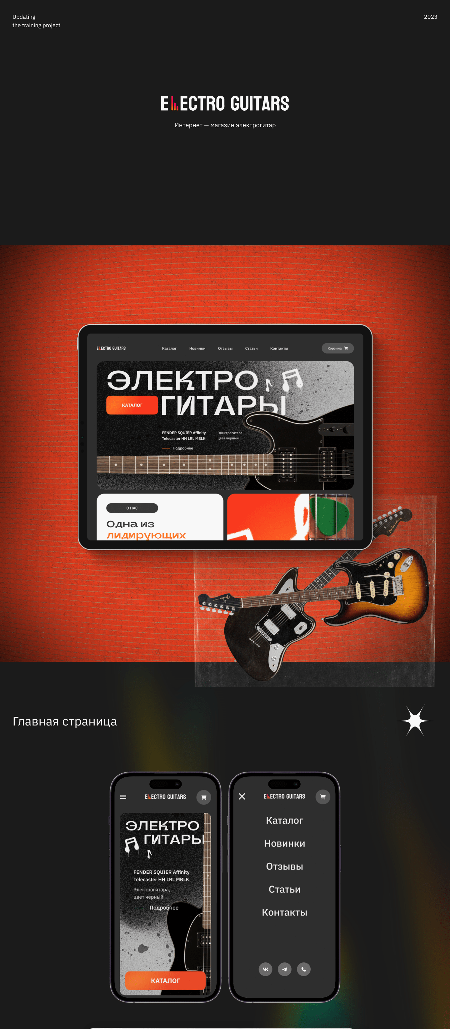 Electric guitars — Изображение №1 — Интерфейсы, Маркетинг на Dprofile