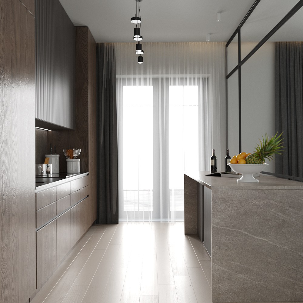 Интерьер в 3ds max Corona render — Изображение №2 — Графика, 3D на Dprofile