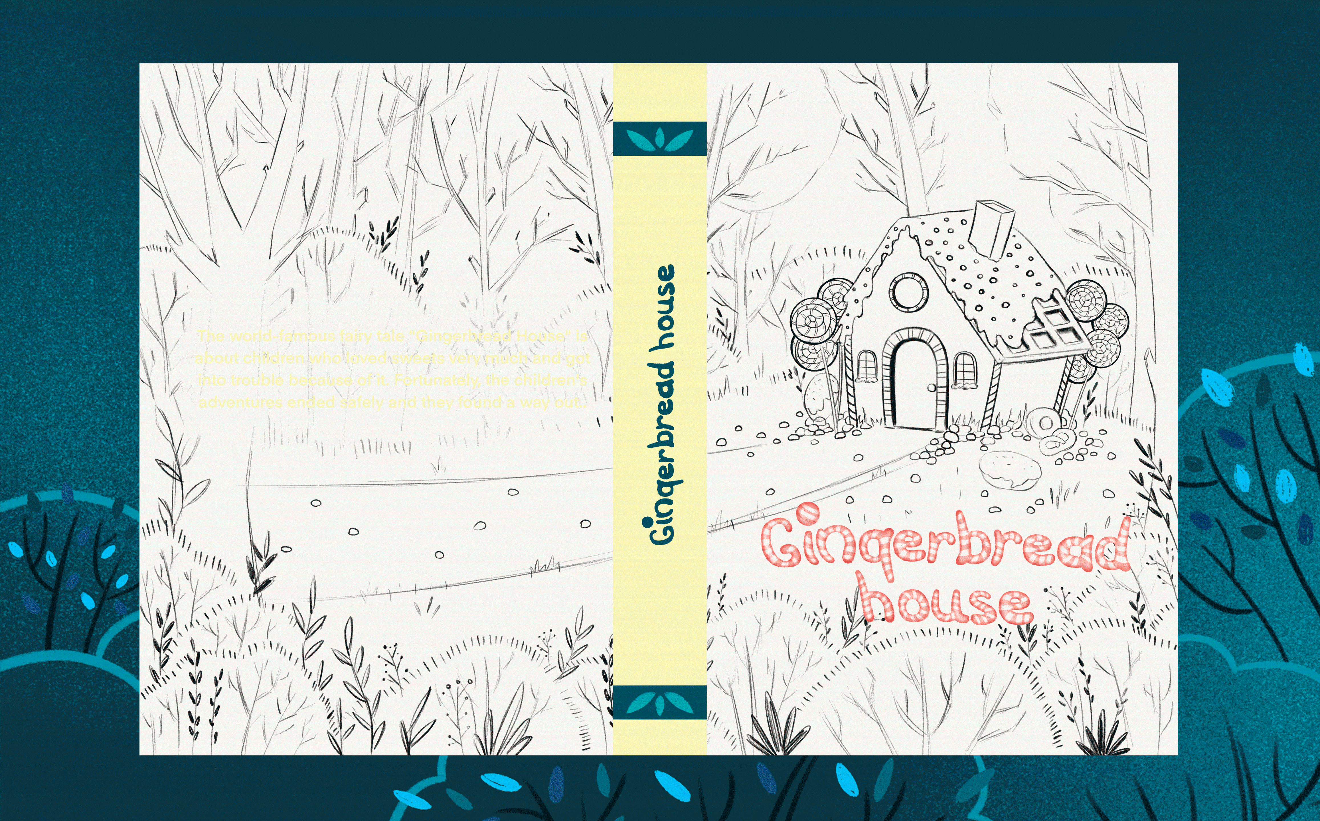 Пряничный домик │Иллюстрации к детской книге — Изображение №2 — Иллюстрация на Dprofile