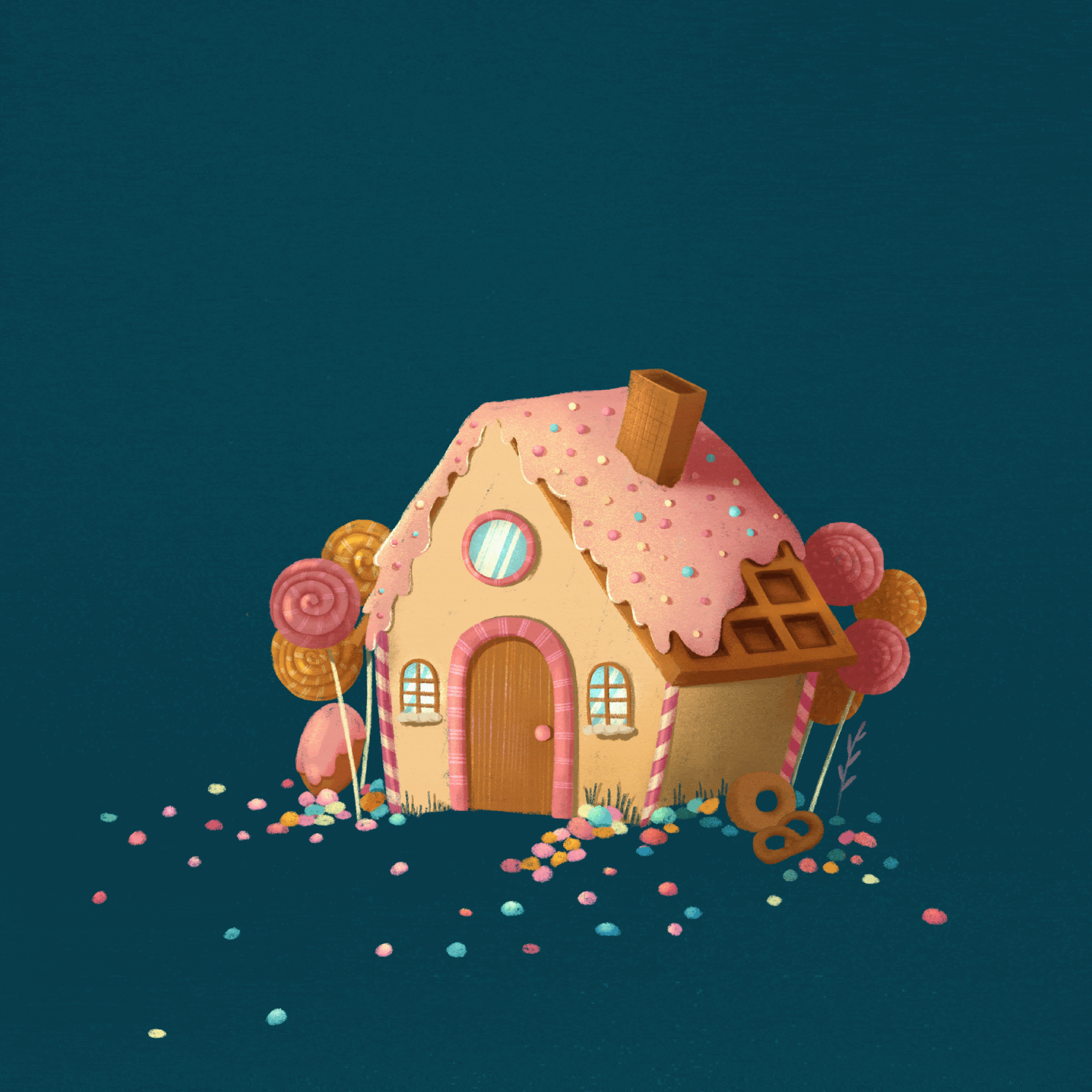 Пряничный домик │Иллюстрации к детской книге — Изображение №10 — Иллюстрация на Dprofile