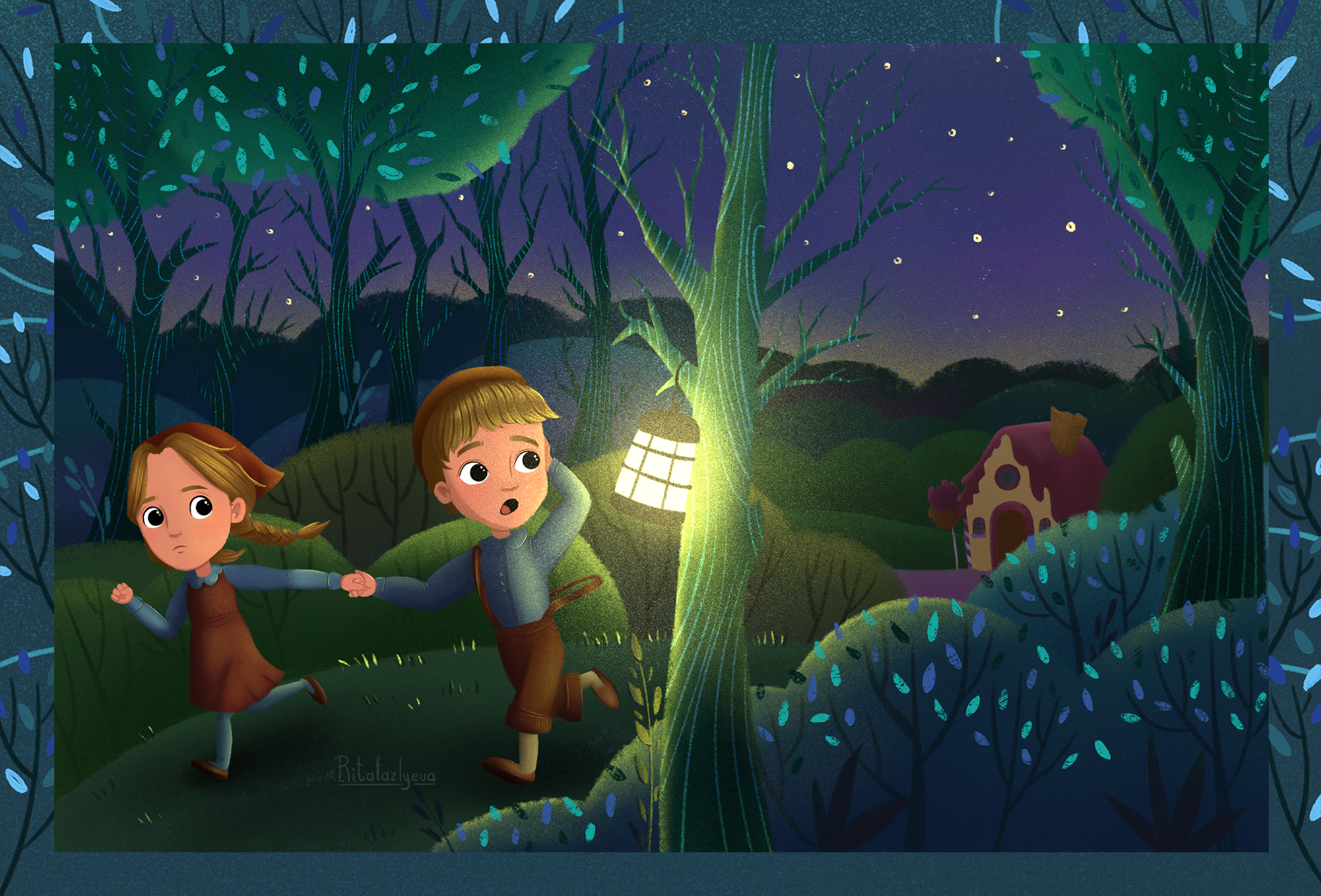 Пряничный домик │Иллюстрации к детской книге — Изображение №9 — Иллюстрация на Dprofile