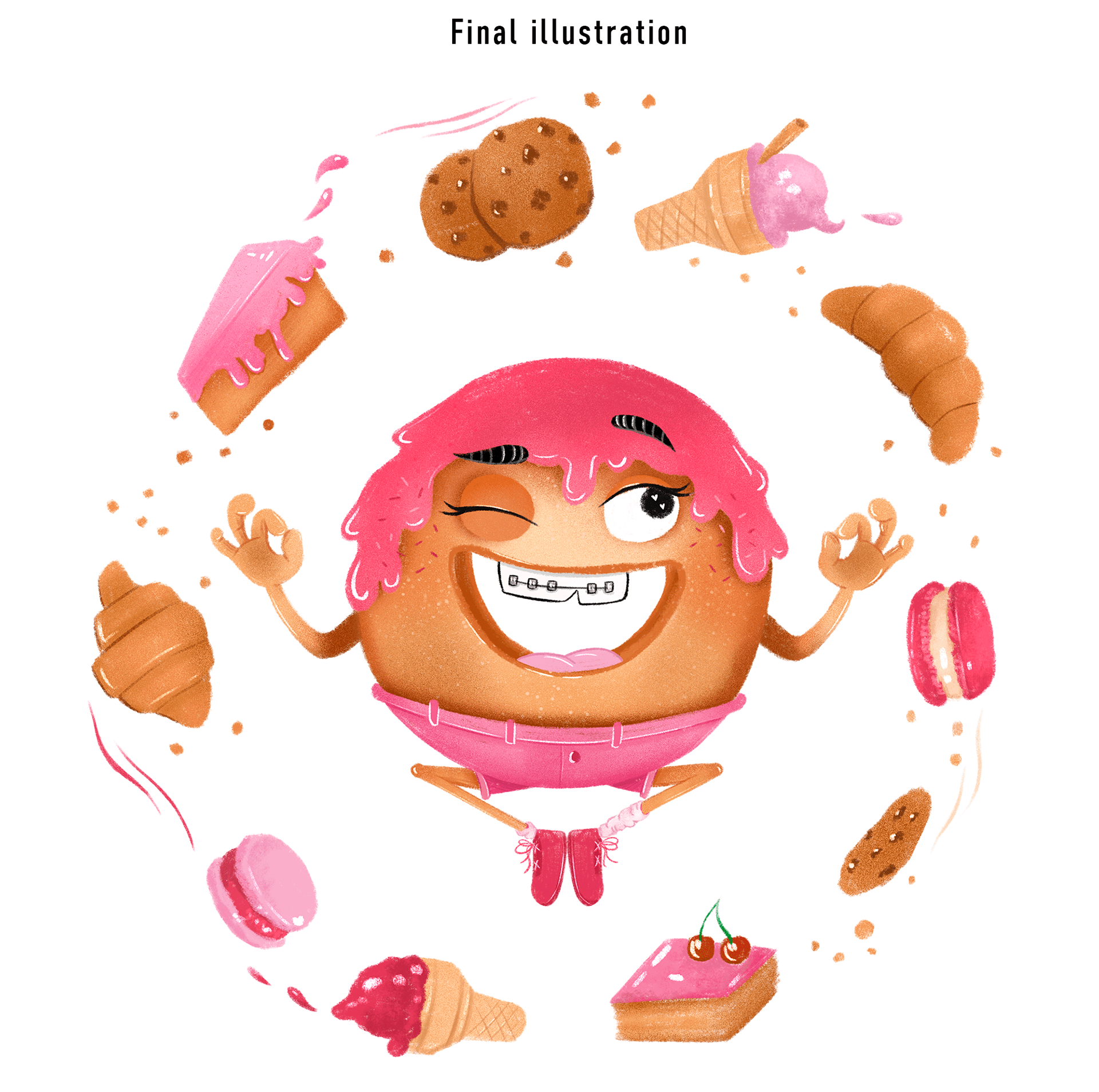 Бренд персонаж для пекарни "Karl's Donuts" — Изображение №8 — Брендинг, Иллюстрация на Dprofile