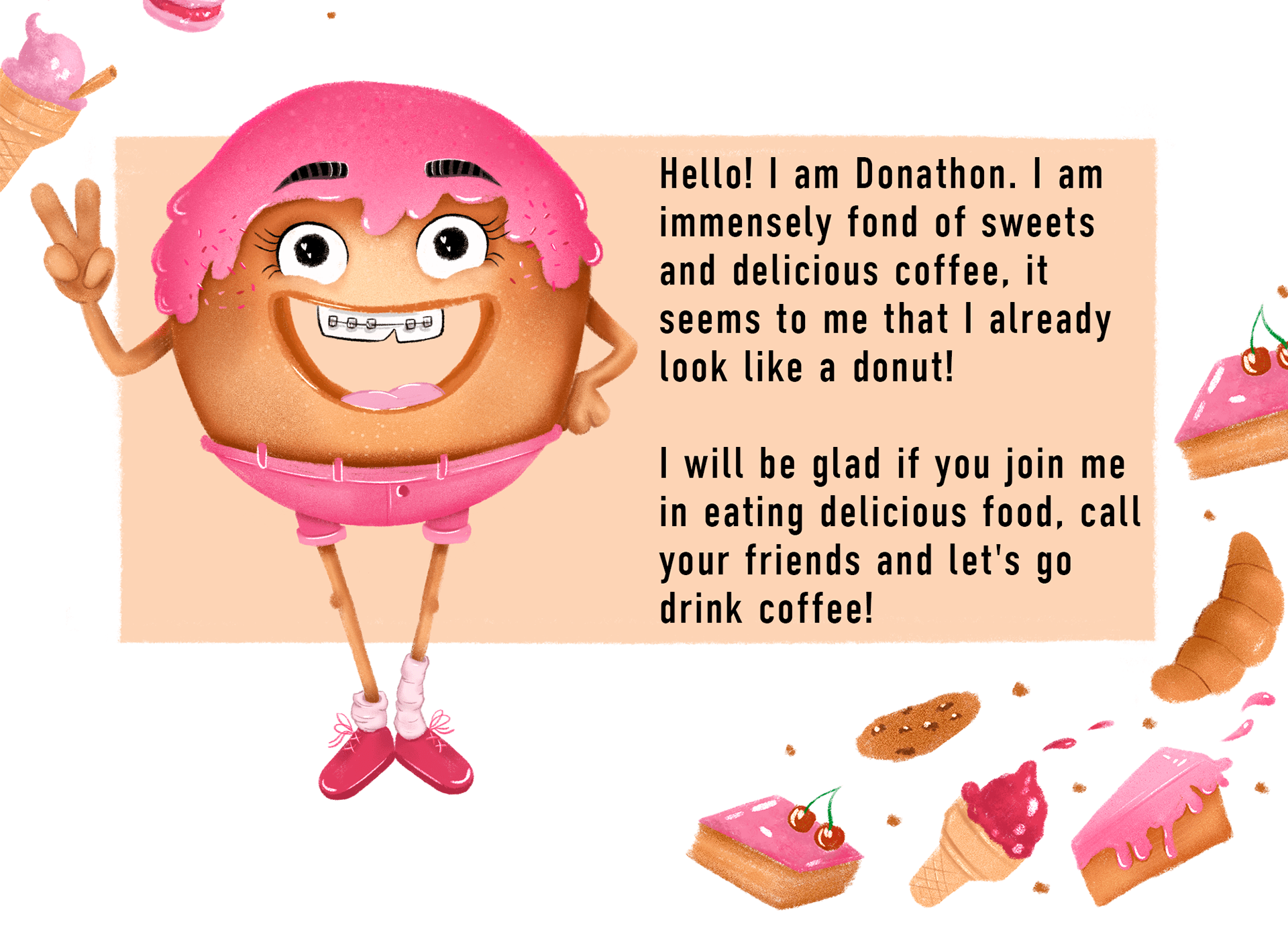 Бренд персонаж для пекарни "Karl's Donuts" — Изображение №2 — Брендинг, Иллюстрация на Dprofile