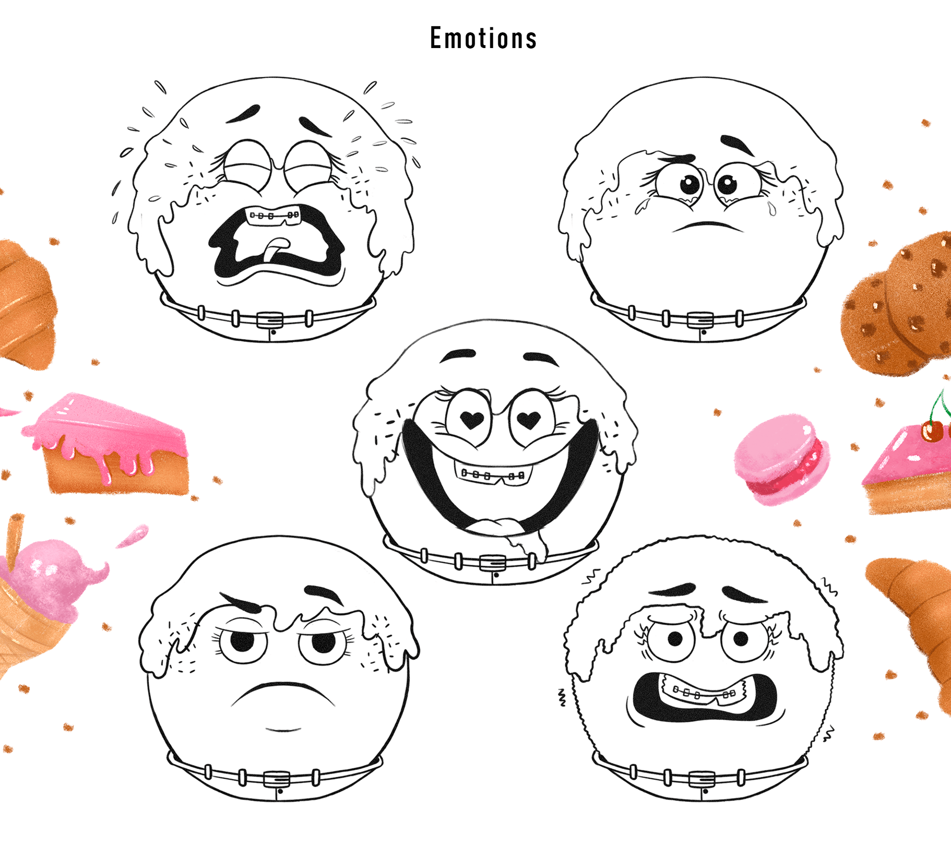 Бренд персонаж для пекарни "Karl's Donuts" — Изображение №5 — Брендинг, Иллюстрация на Dprofile