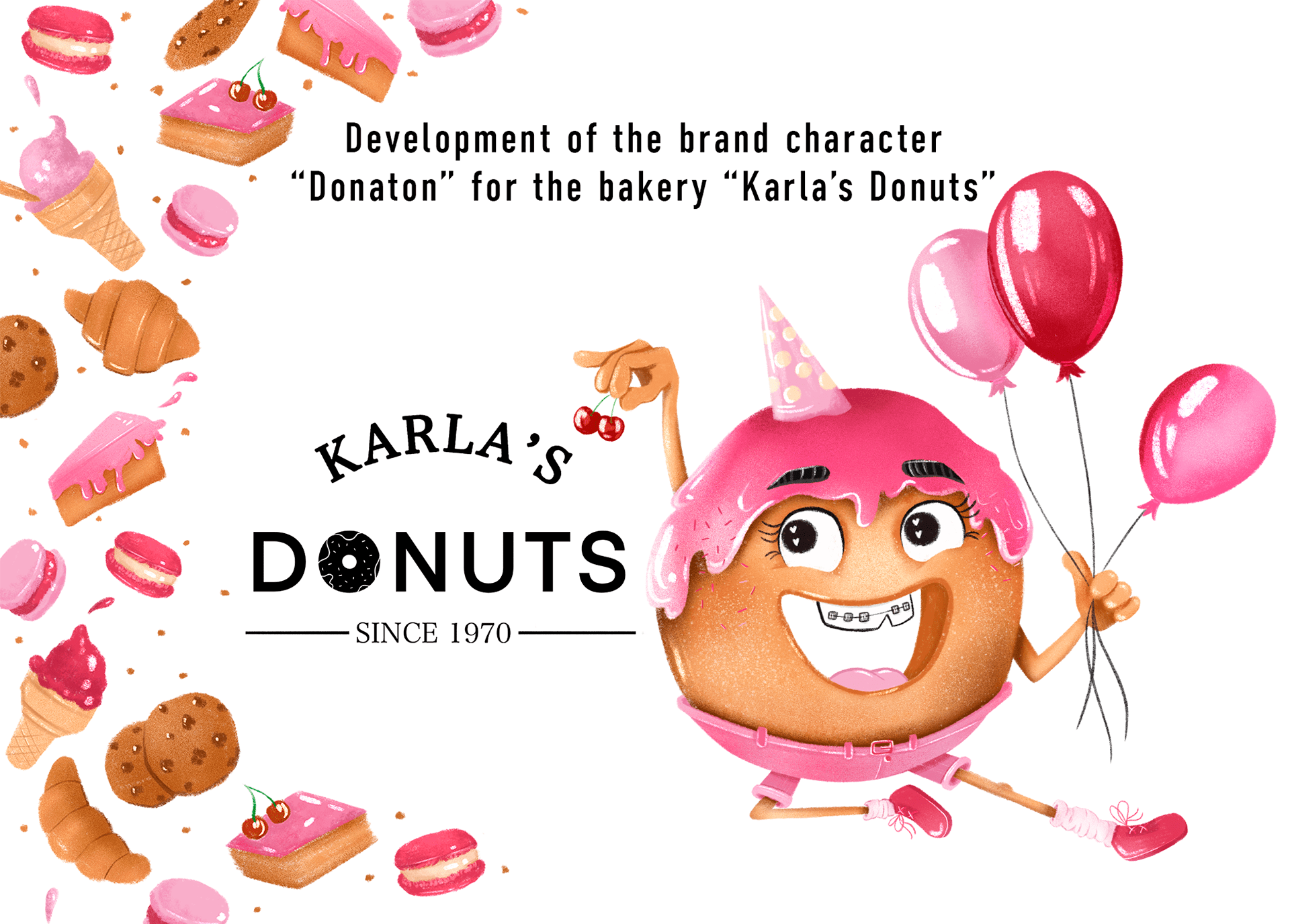 Бренд персонаж для пекарни "Karl's Donuts" — Изображение №1 — Брендинг, Иллюстрация на Dprofile