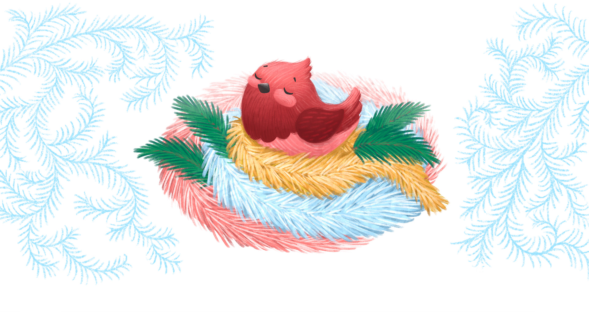 Новогодние истории про Медведя и Птичку — Изображение №6 — Иллюстрация, Анимация на Dprofile