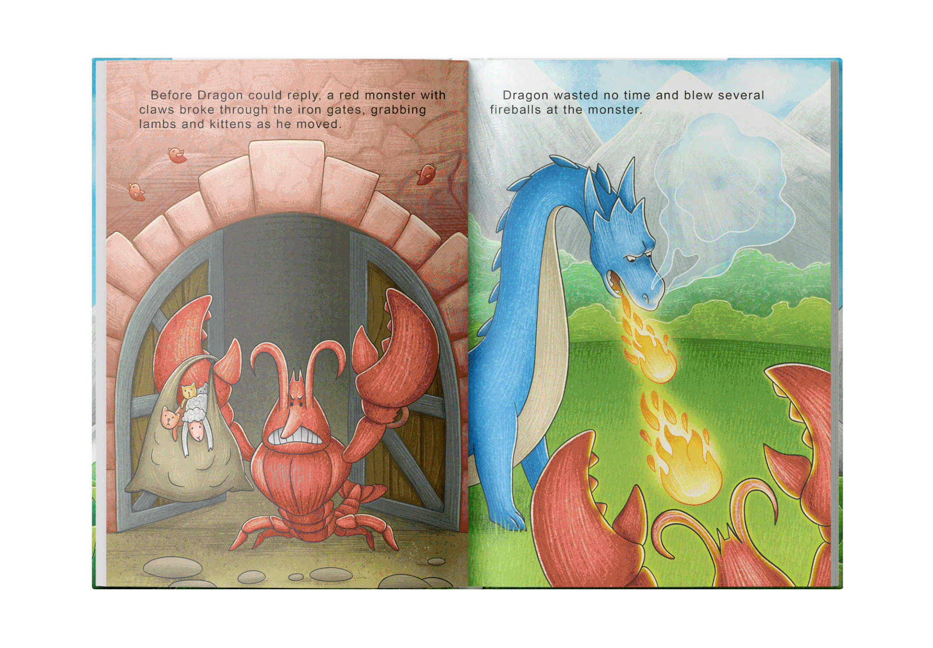 Иллюстрации для книги "Dragon searches for a new home" — Изображение №16 — Иллюстрация, Графика на Dprofile
