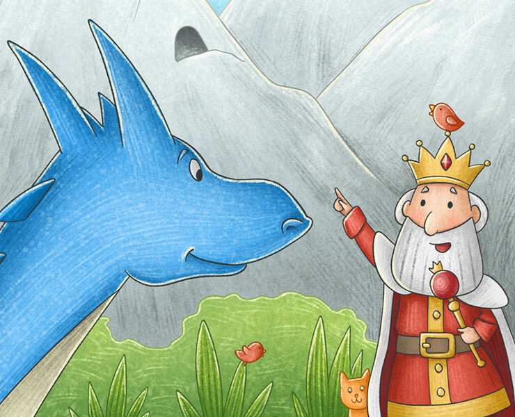 Иллюстрации для книги "Dragon searches for a new home" — Иллюстрация, Графика на Dprofile