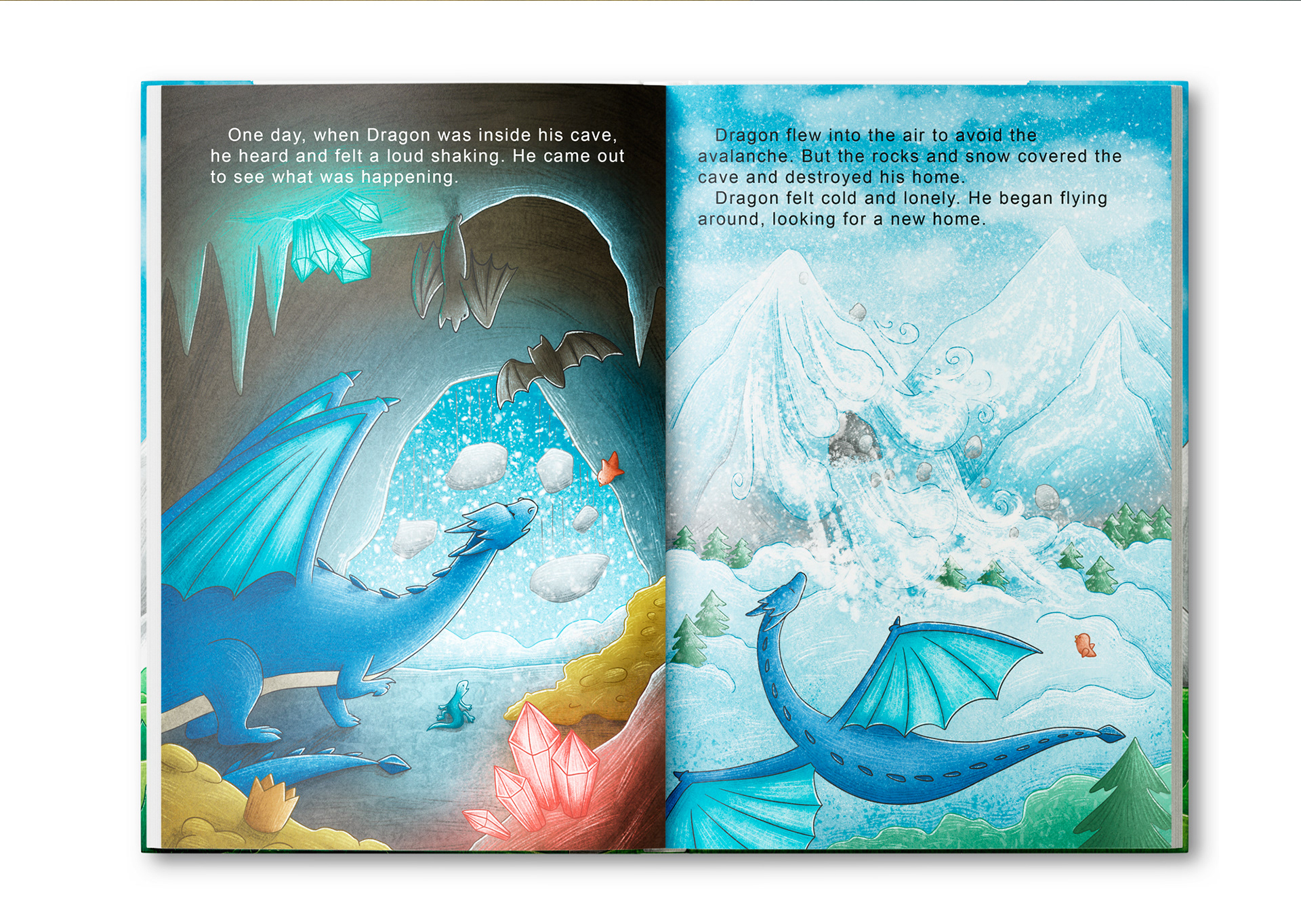 Иллюстрации для книги "Dragon searches for a new home" — Изображение №7 — Иллюстрация, Графика на Dprofile