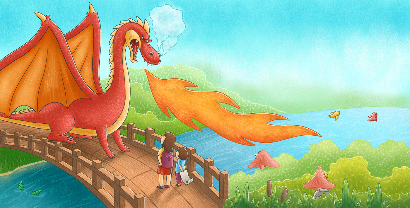 Иллюстрации для книги "The Dragon's Bridge" — Изображение №13 — Иллюстрация, Графика на Dprofile