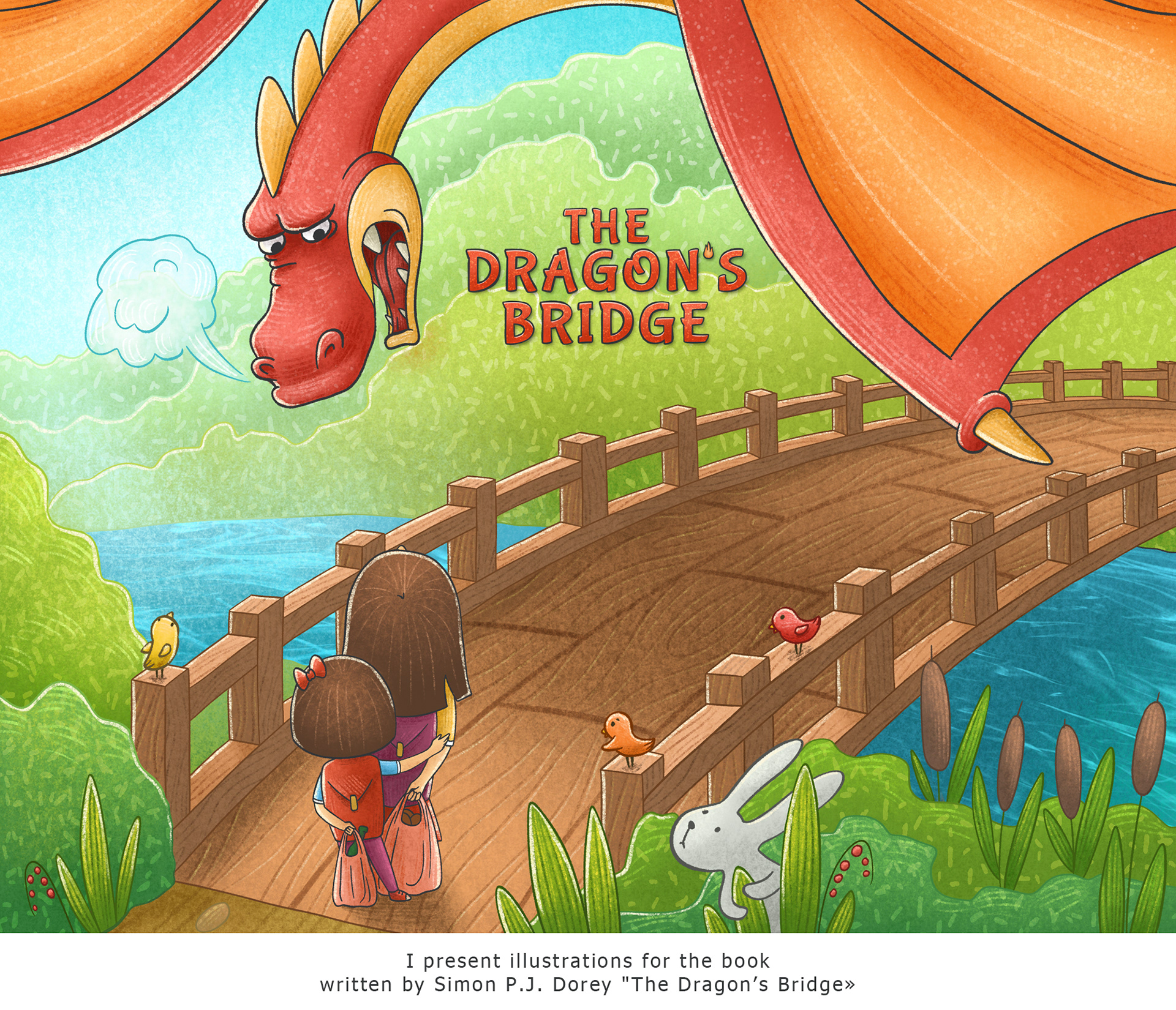 Иллюстрации для книги "The Dragon's Bridge" — Изображение №1 — Иллюстрация, Графика на Dprofile
