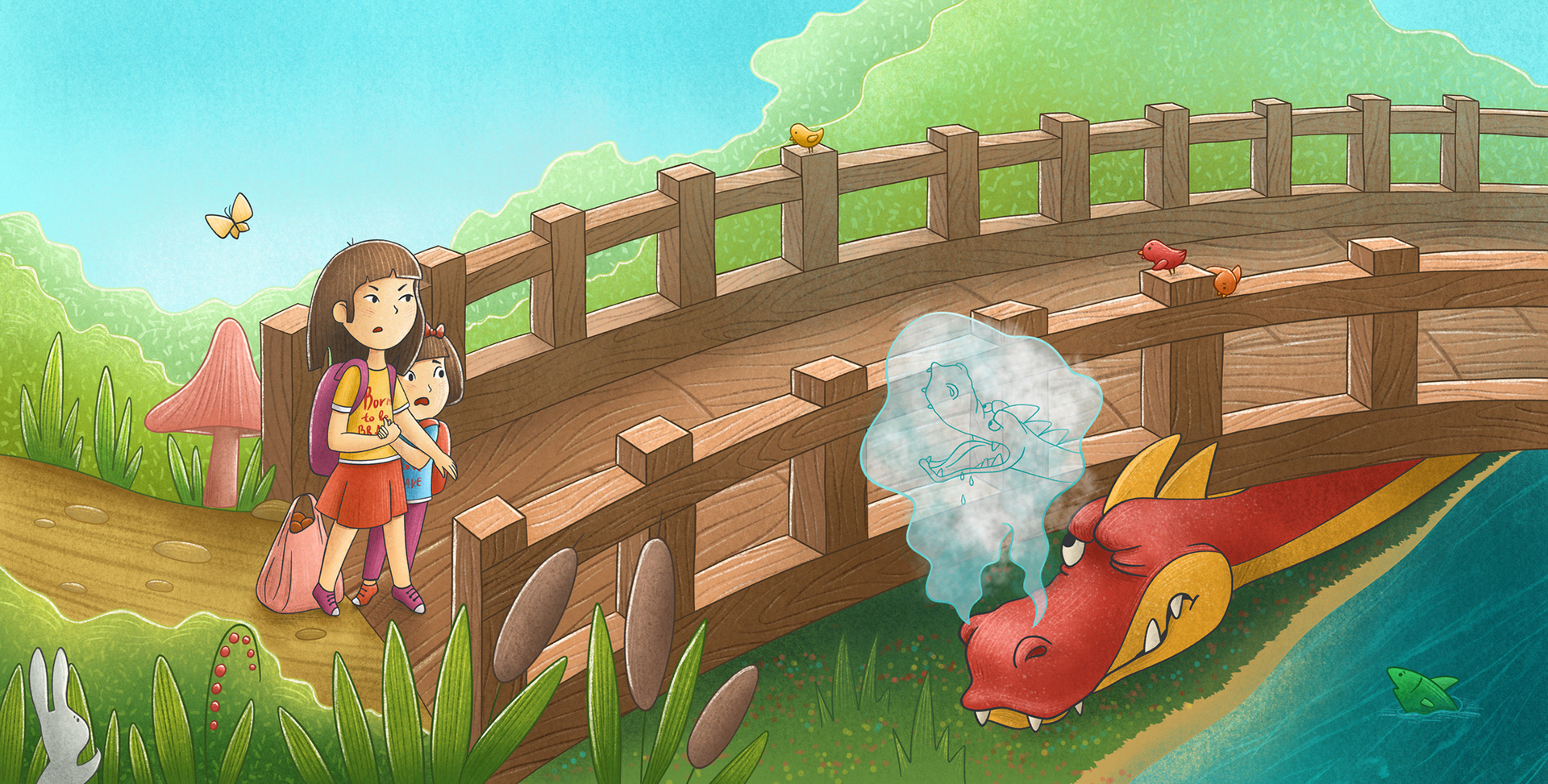 Иллюстрации для книги "The Dragon's Bridge" — Изображение №7 — Иллюстрация, Графика на Dprofile