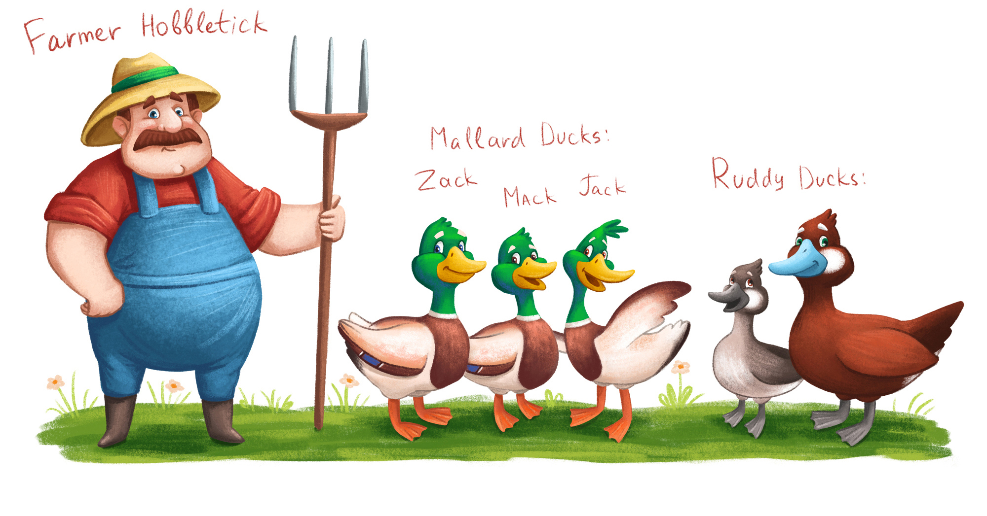 Quack along with Zack, Mack and Jack. Книжные иллюстрации. — Изображение №4 — Иллюстрация на Dprofile