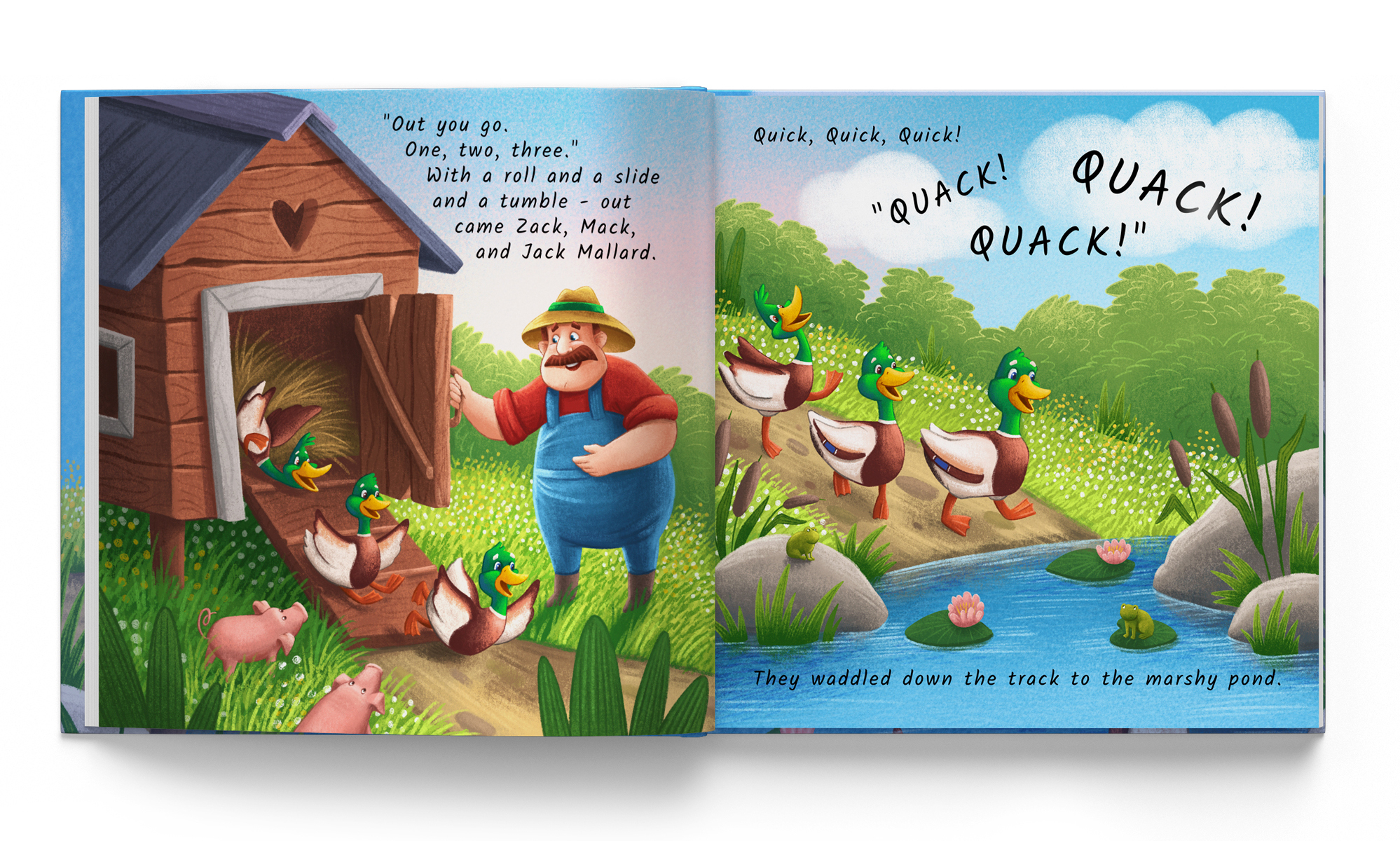 Quack along with Zack, Mack and Jack. Книжные иллюстрации. — Изображение №7 — Иллюстрация на Dprofile