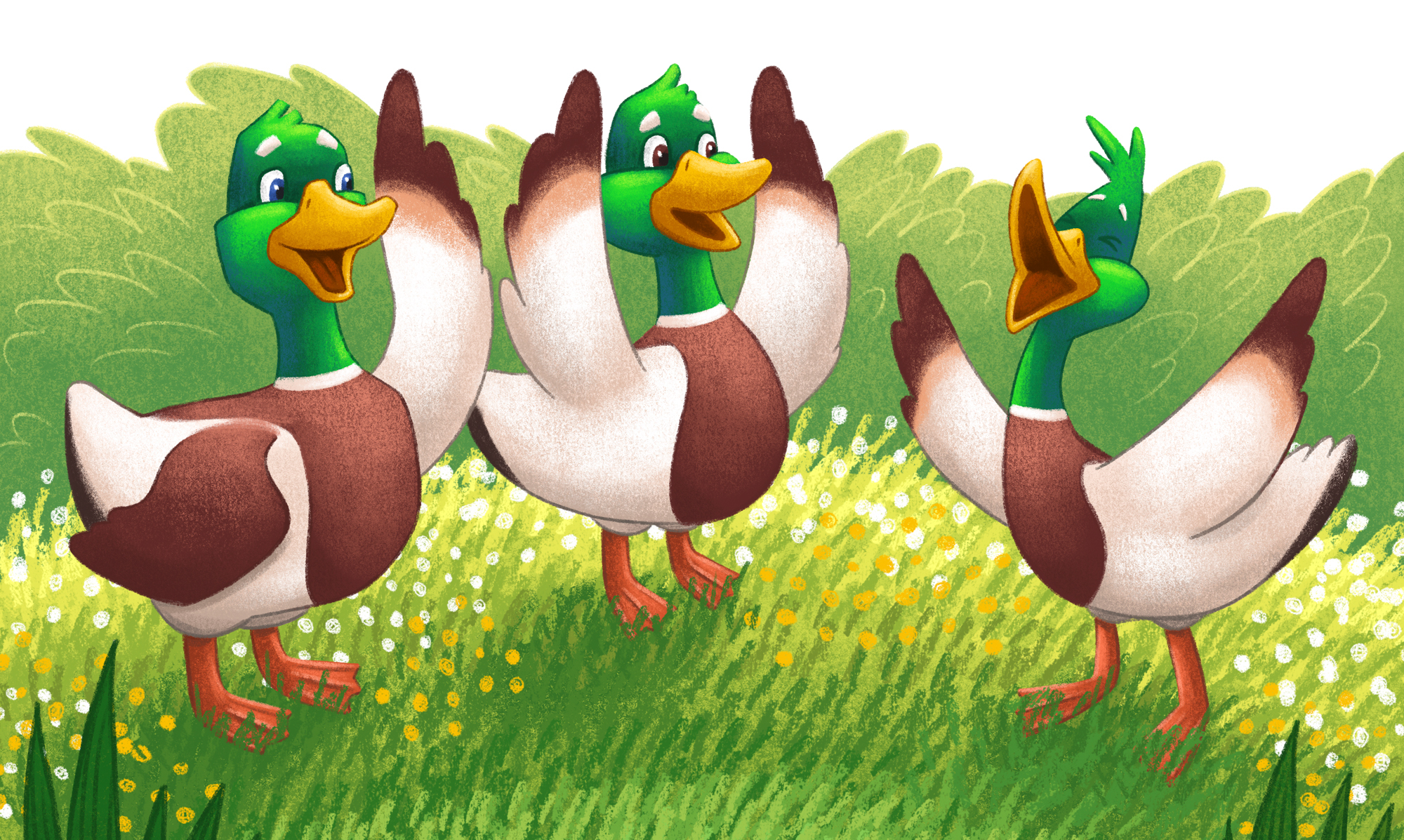 Quack along with Zack, Mack and Jack. Книжные иллюстрации. — Изображение №15 — Иллюстрация на Dprofile
