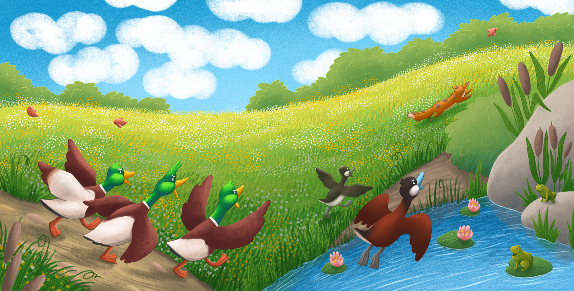 Quack along with Zack, Mack and Jack. Книжные иллюстрации. — Изображение №19 — Иллюстрация на Dprofile