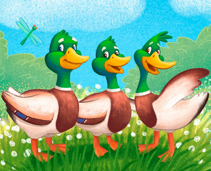 Quack along with Zack, Mack and Jack. Книжные иллюстрации. на Dprofile