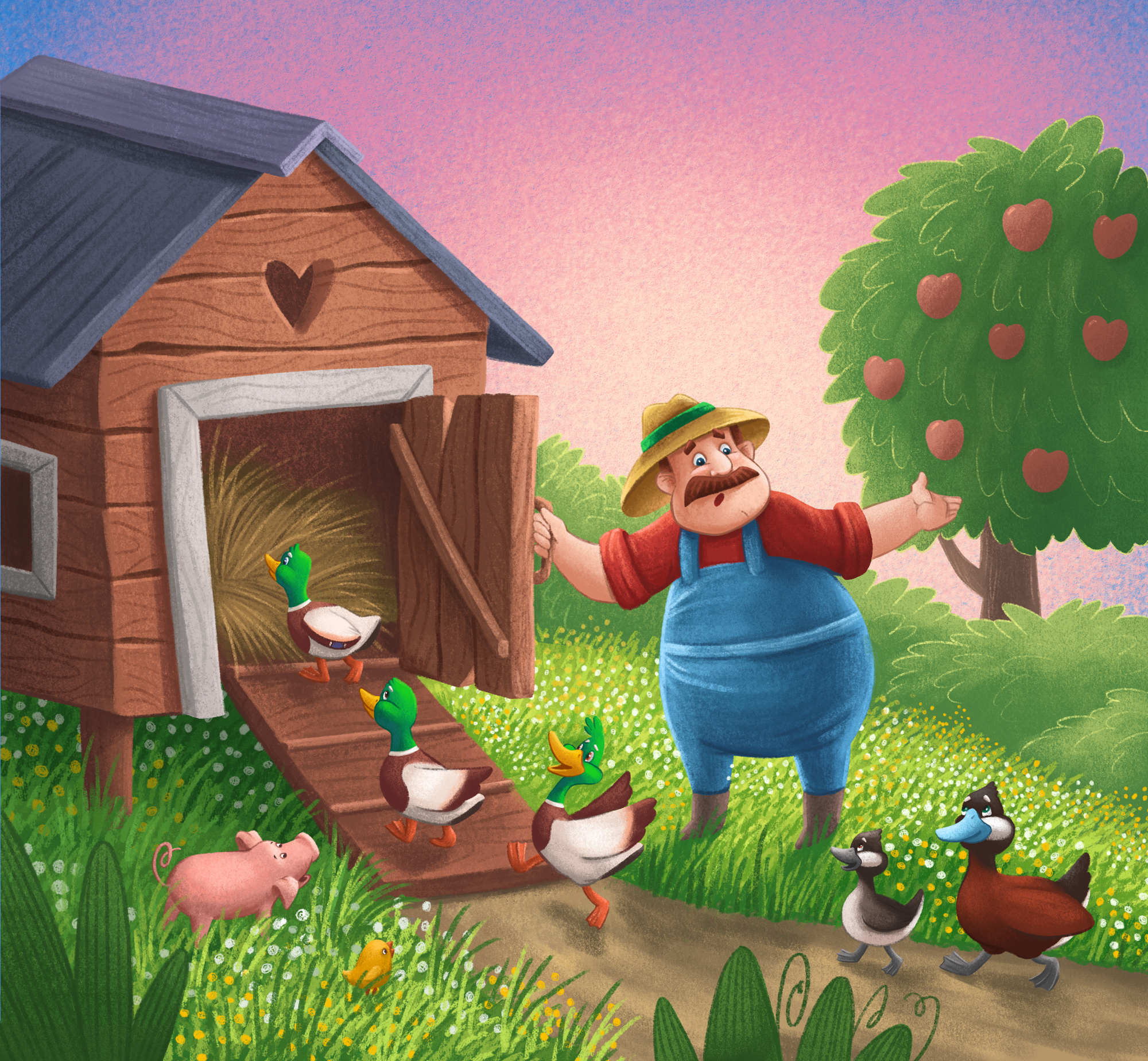 Quack along with Zack, Mack and Jack. Книжные иллюстрации. — Изображение №21 — Иллюстрация на Dprofile