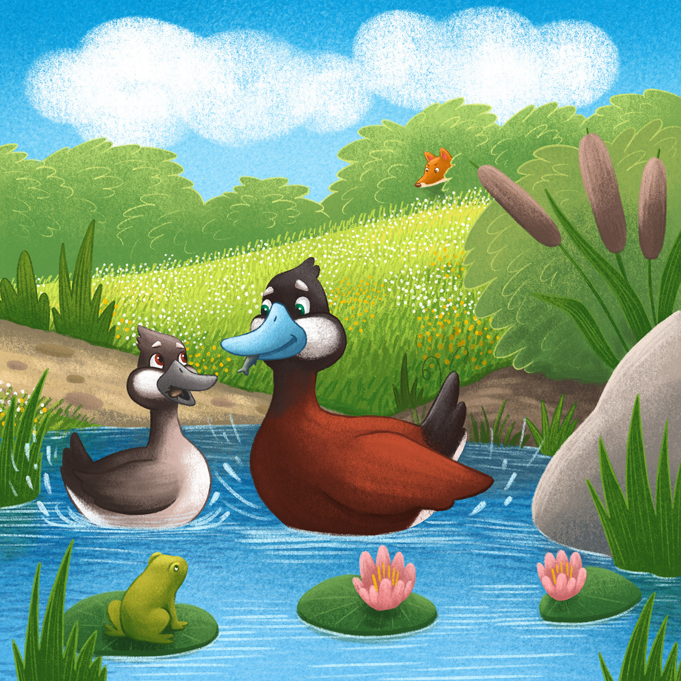 Quack along with Zack, Mack and Jack. Книжные иллюстрации. — Изображение №13 — Иллюстрация на Dprofile