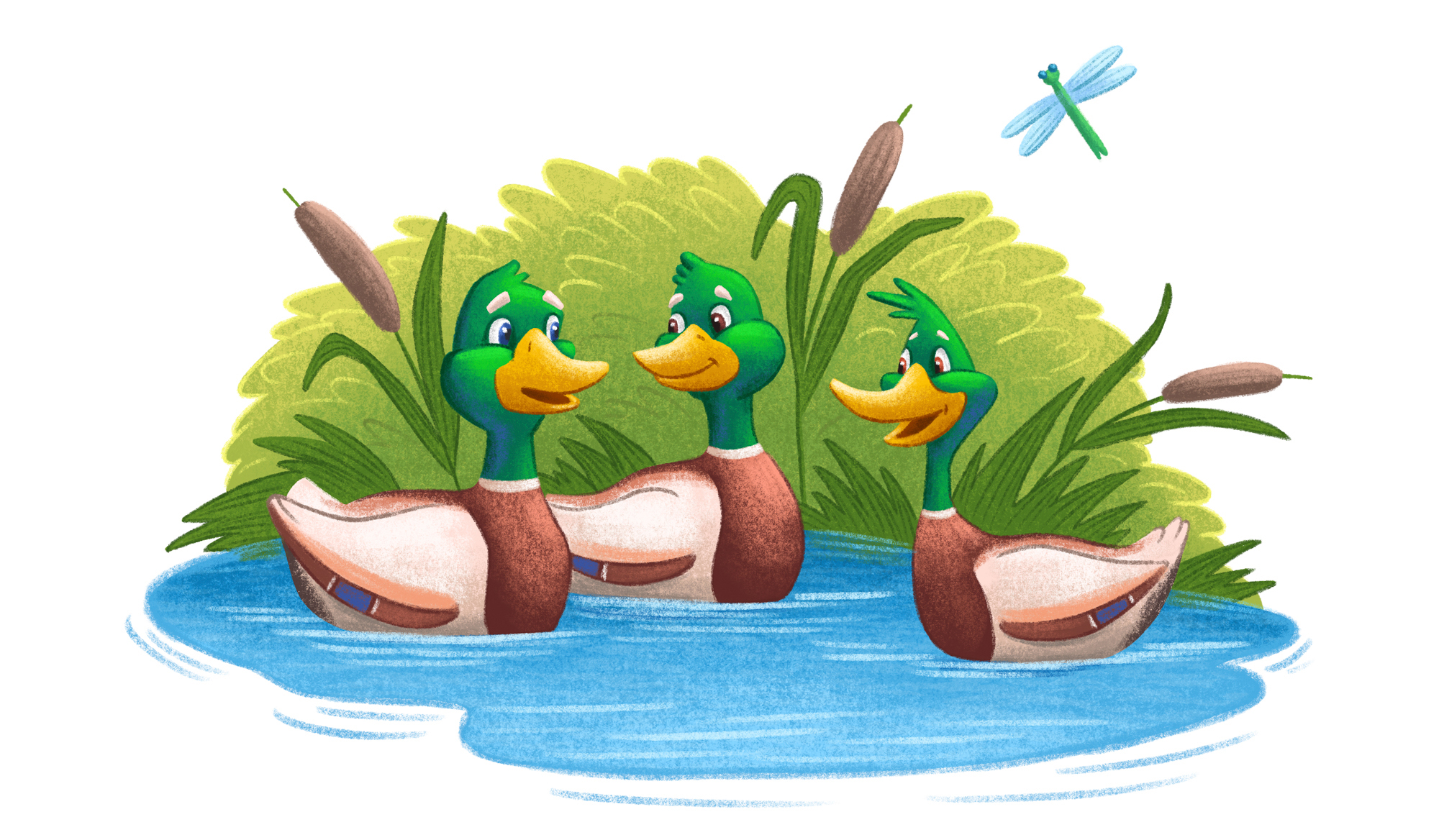 Quack along with Zack, Mack and Jack. Книжные иллюстрации. — Изображение №1 — Иллюстрация на Dprofile