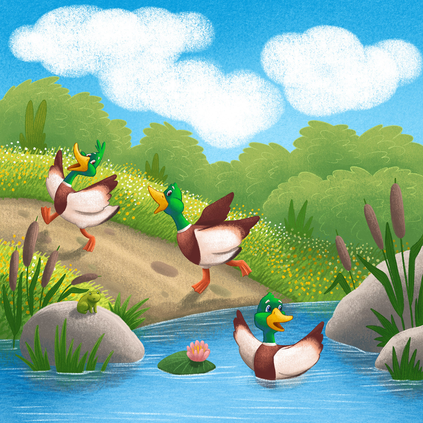 Quack along with Zack, Mack and Jack. Книжные иллюстрации. — Изображение №11 — Иллюстрация на Dprofile