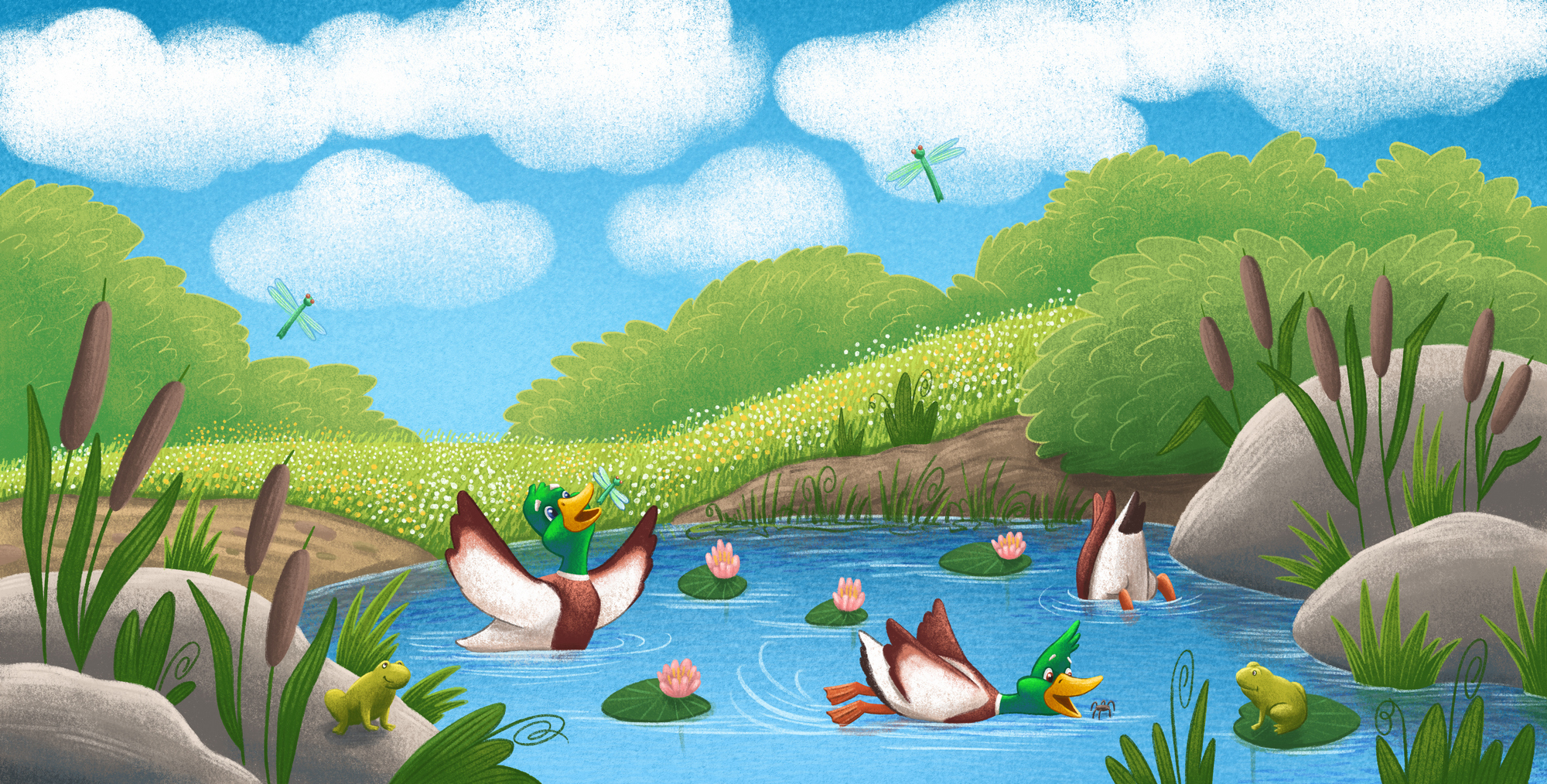 Quack along with Zack, Mack and Jack. Книжные иллюстрации. — Изображение №8 — Иллюстрация на Dprofile