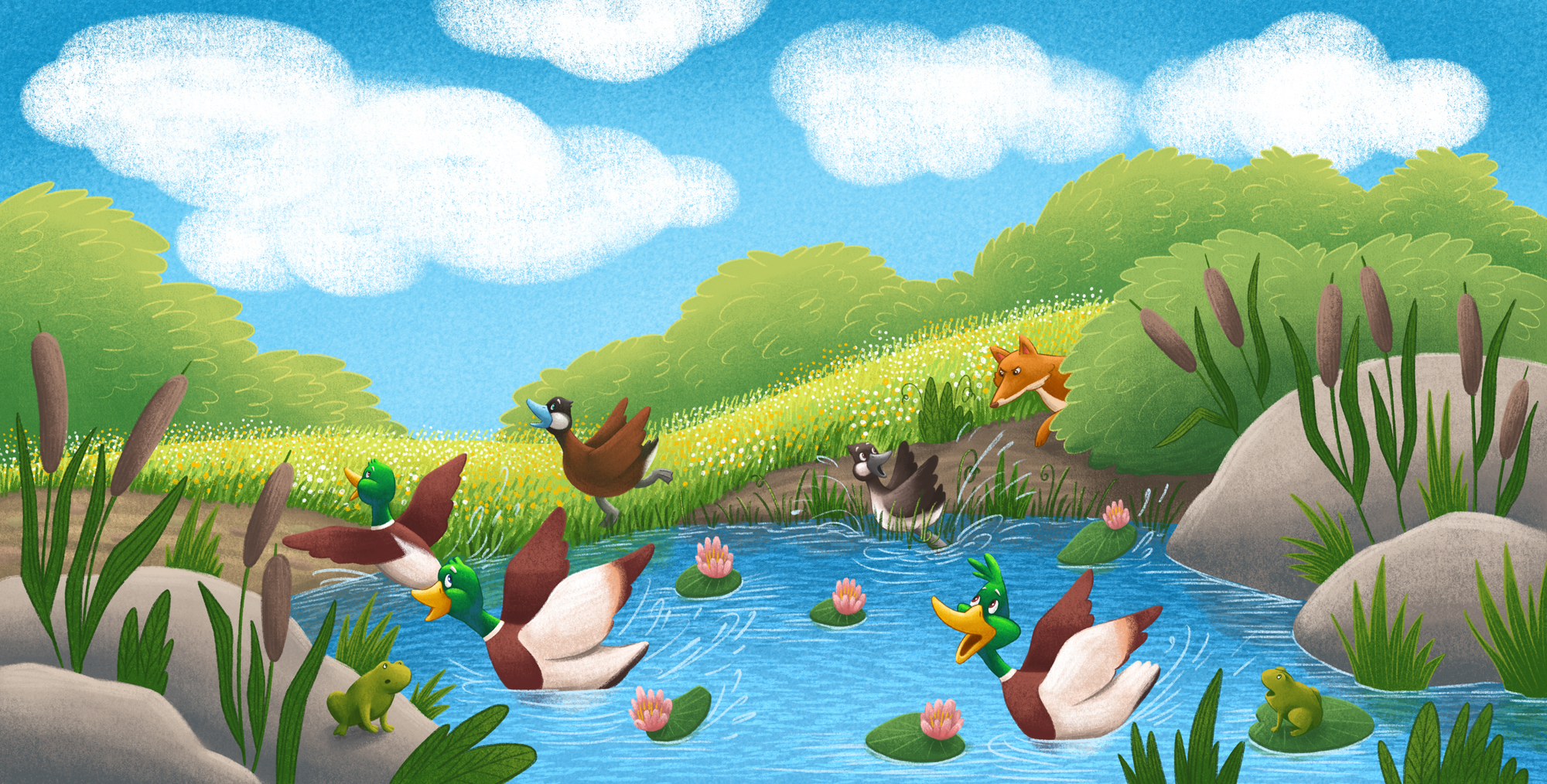 Quack along with Zack, Mack and Jack. Книжные иллюстрации. — Изображение №16 — Иллюстрация на Dprofile