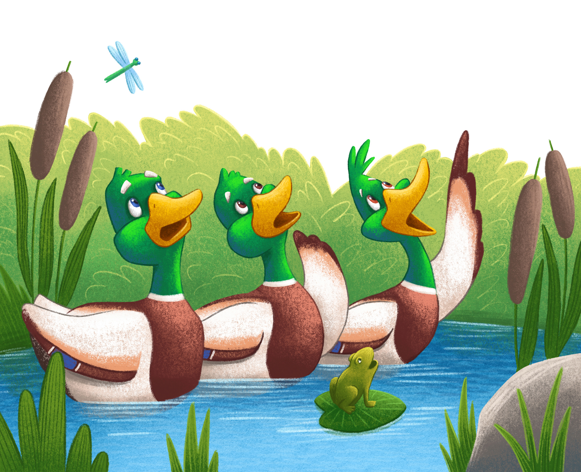 Quack along with Zack, Mack and Jack. Книжные иллюстрации. — Изображение №9 — Иллюстрация на Dprofile