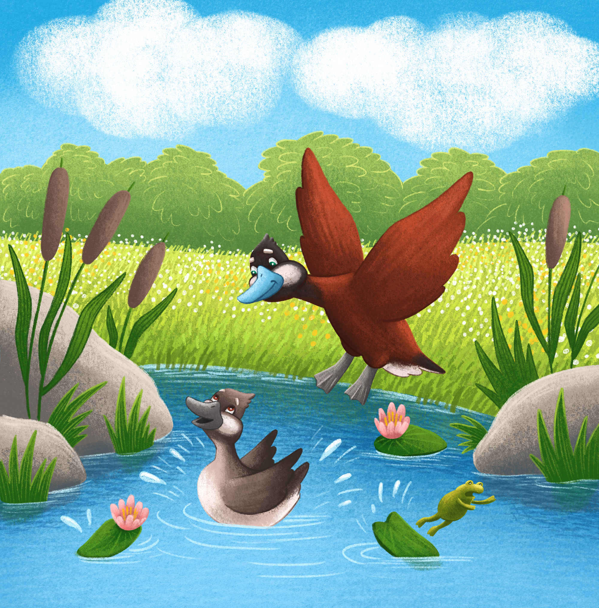 Quack along with Zack, Mack and Jack. Книжные иллюстрации. — Изображение №10 — Иллюстрация на Dprofile