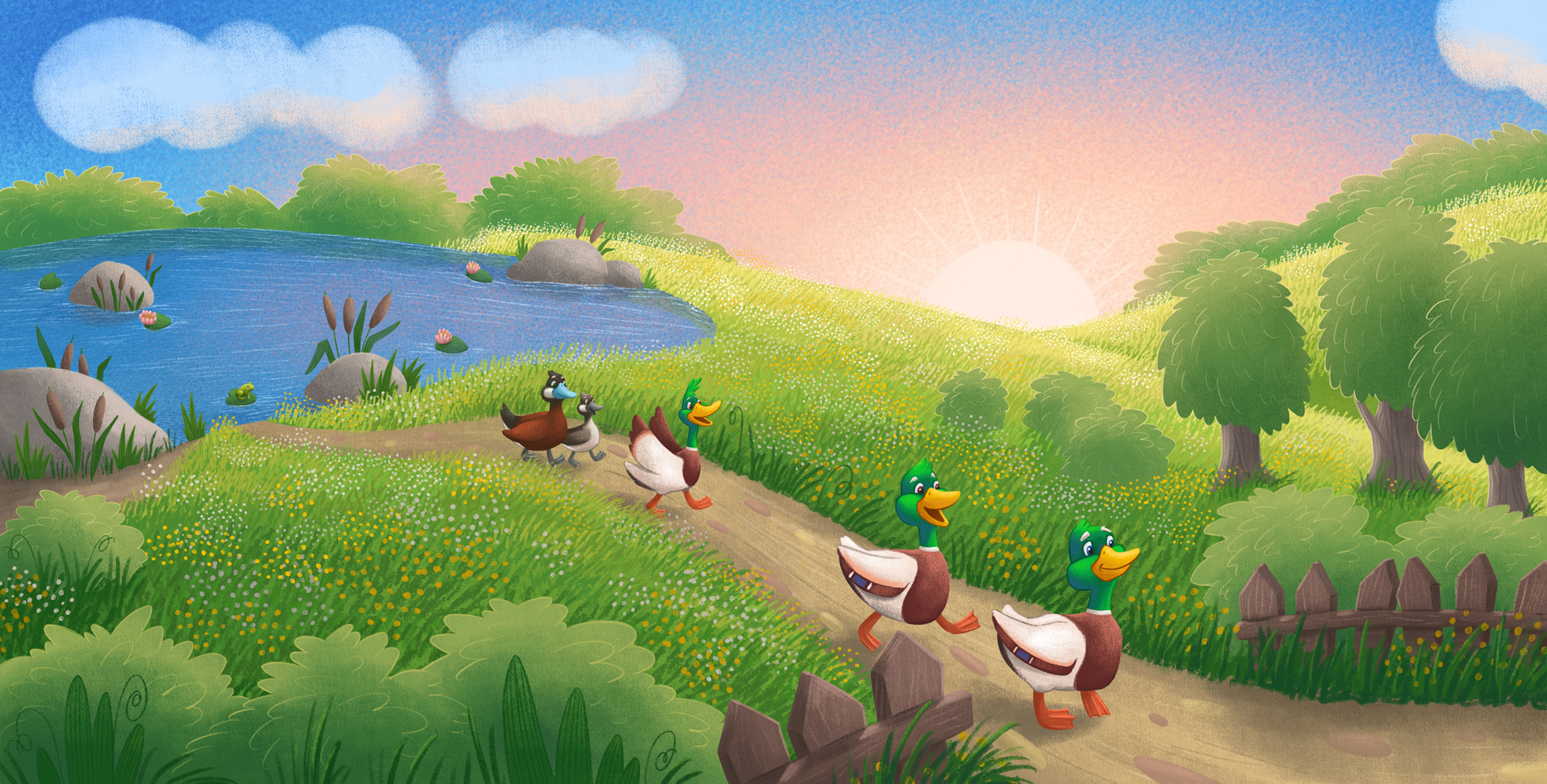 Quack along with Zack, Mack and Jack. Книжные иллюстрации. — Изображение №20 — Иллюстрация на Dprofile