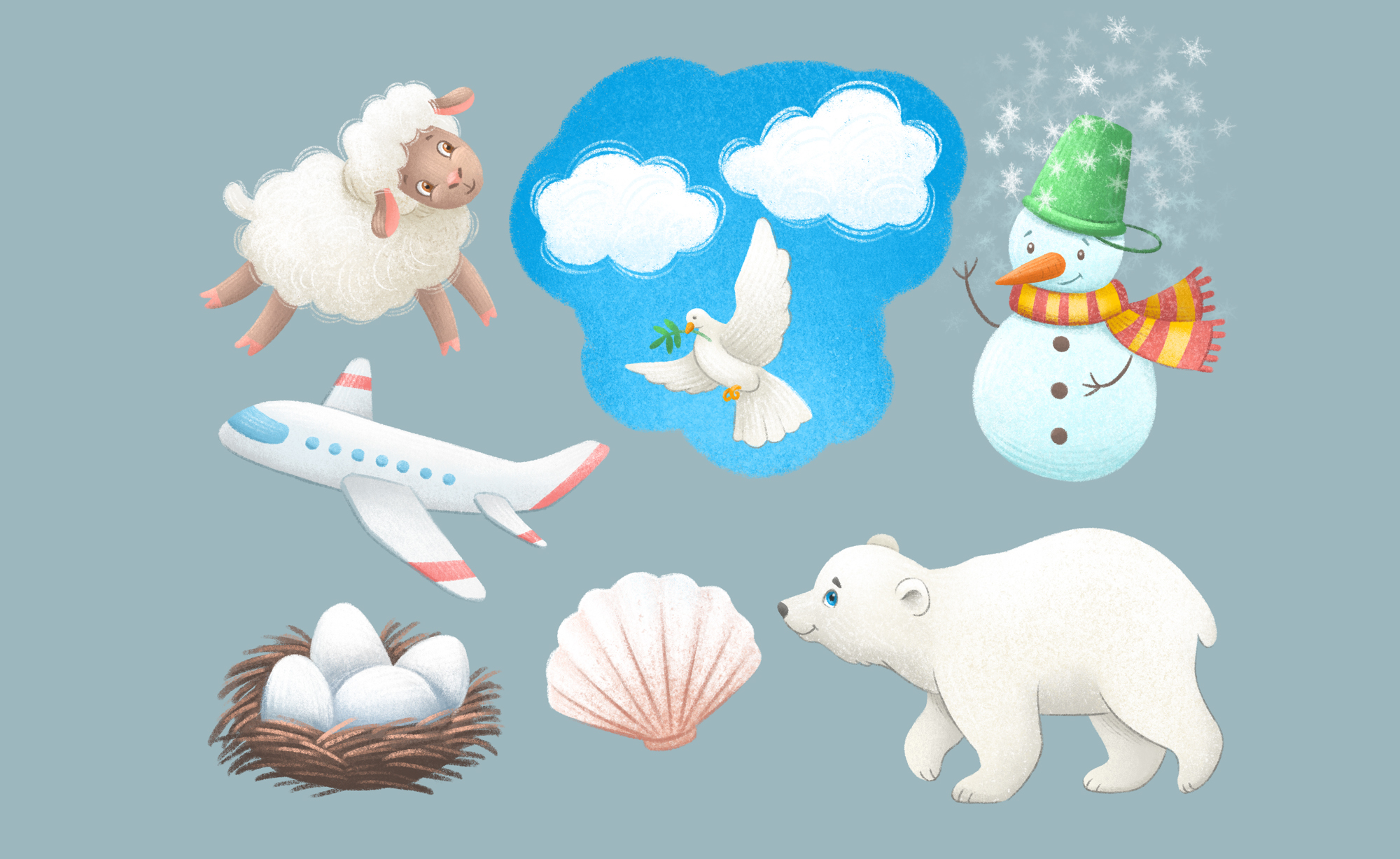 "Colors Around Us". Children's book illustrations. — Изображение №8 — Иллюстрация на Dprofile