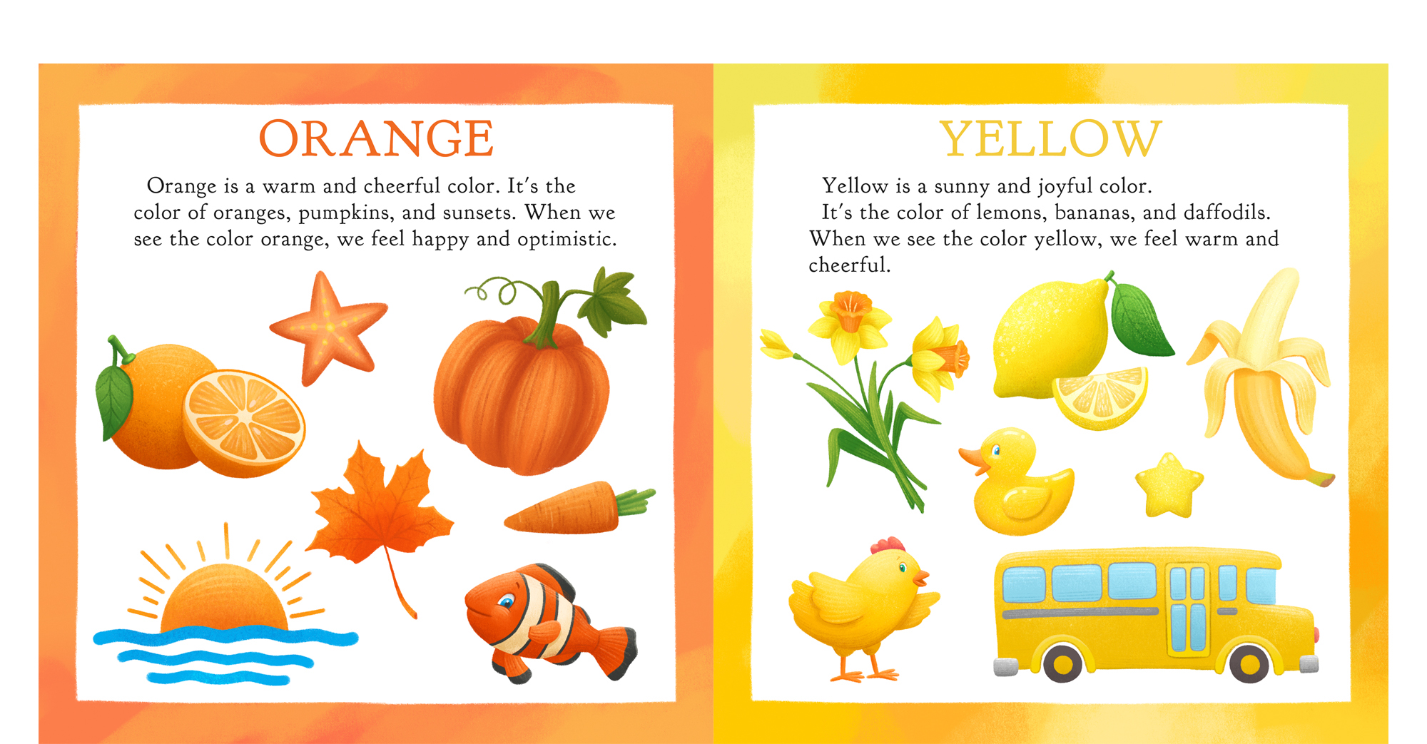 "Colors Around Us". Children's book illustrations. — Изображение №2 — Иллюстрация на Dprofile