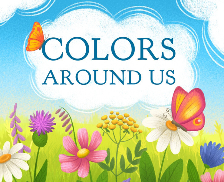 "Colors Around Us". Children's book illustrations. на Dprofile