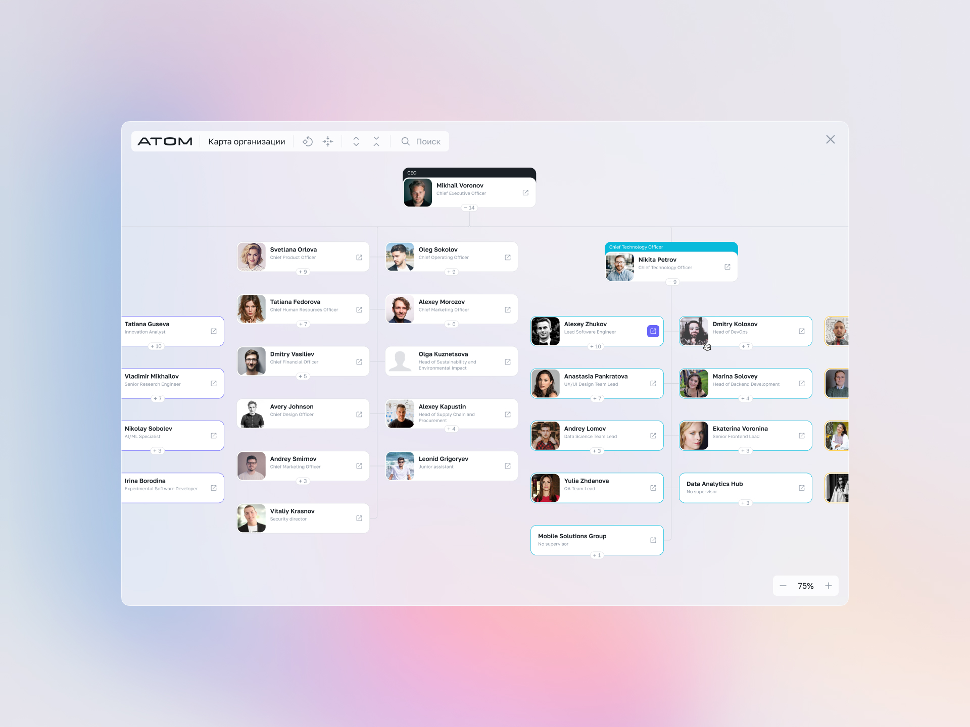 Atom HR UI/UX — Изображение №19 — Интерфейсы на Dprofile