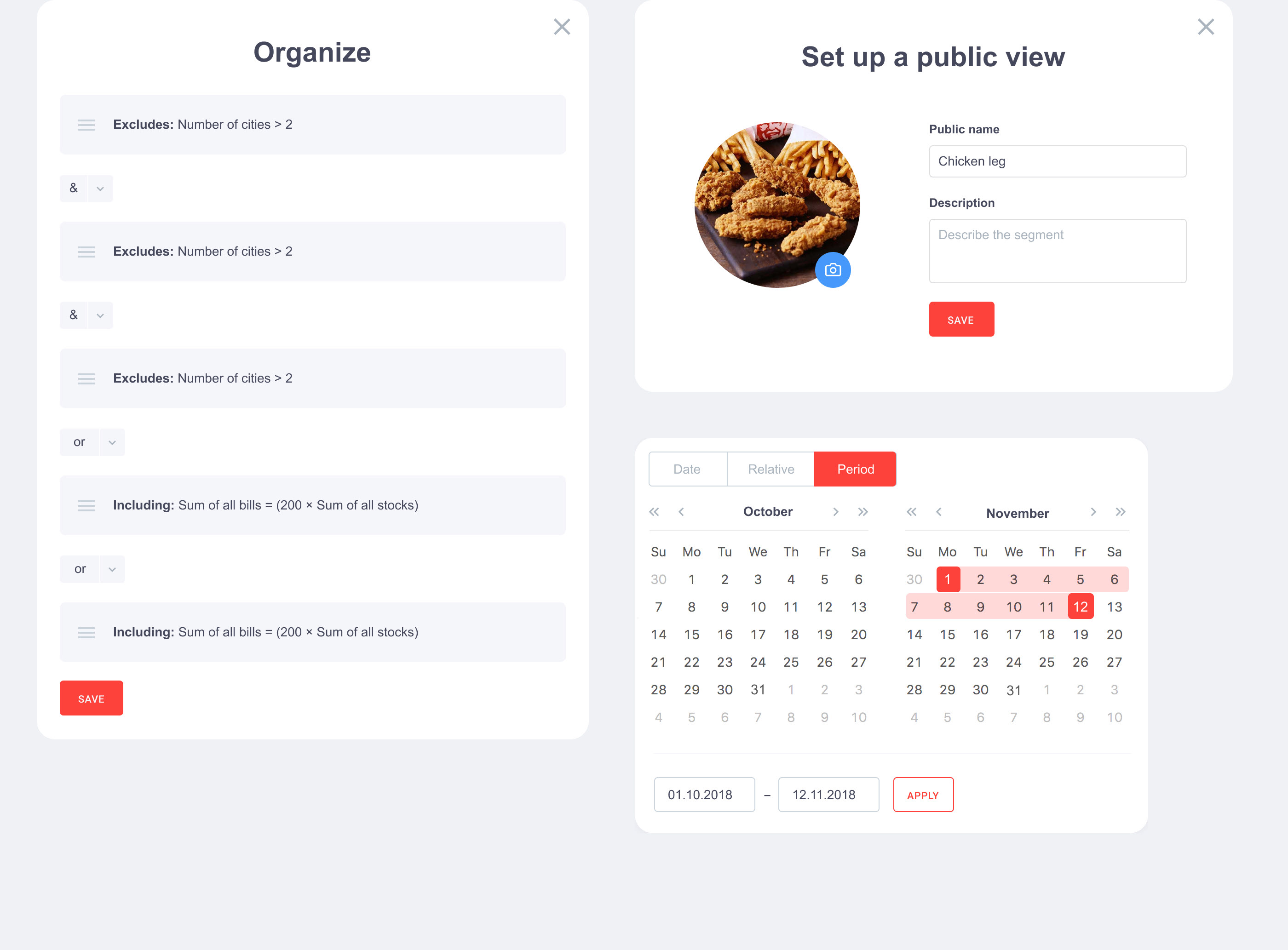 CRM для KFC — Изображение №6 — Интерфейсы на Dprofile