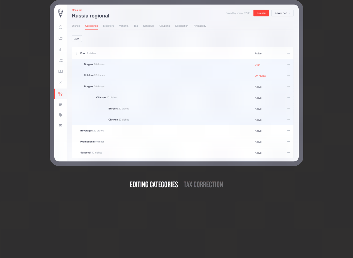CRM для KFC — Изображение №9 — Интерфейсы на Dprofile